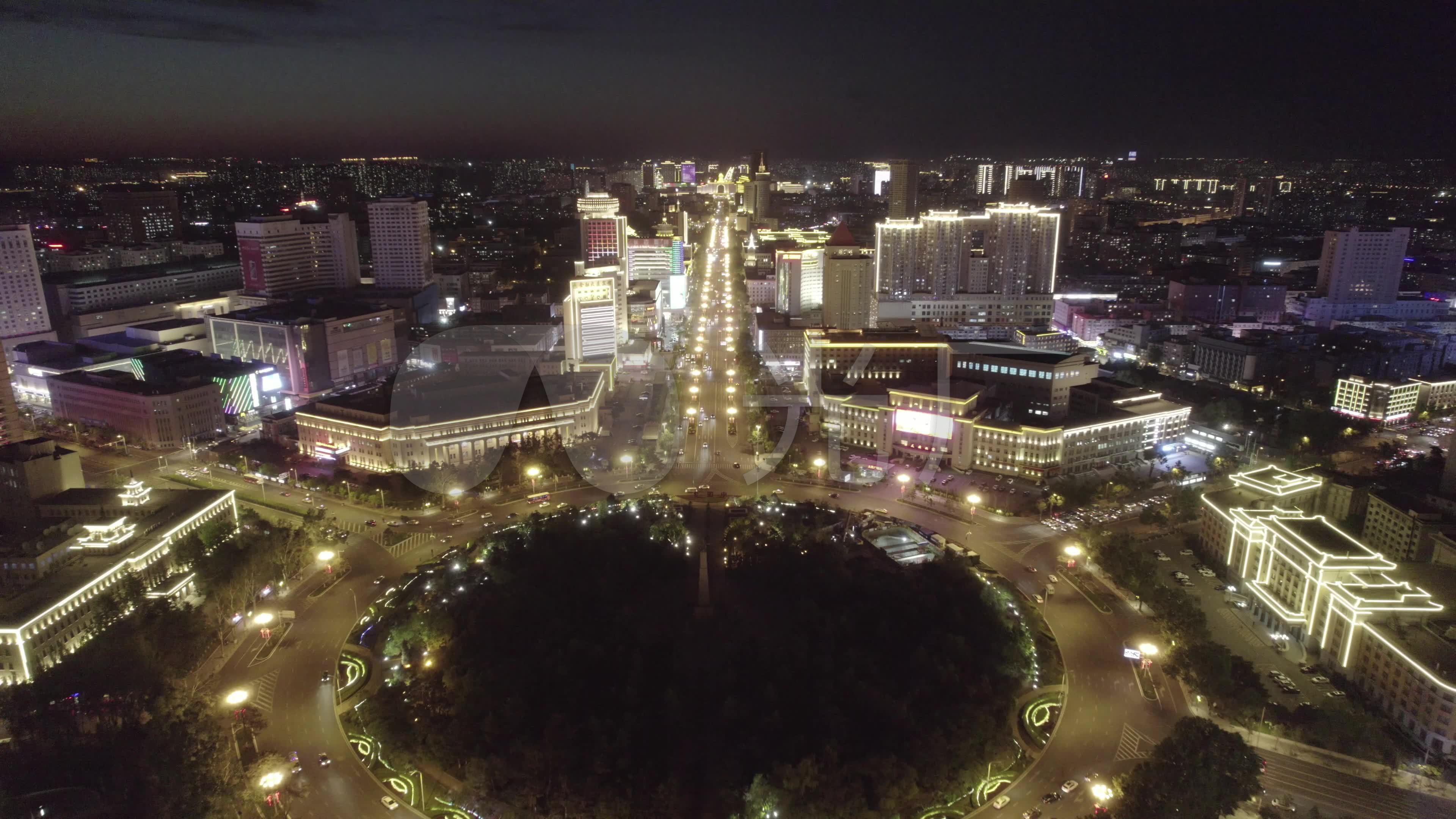 【d-log原片】长春人民大街夜景_3840x2160_高清视频