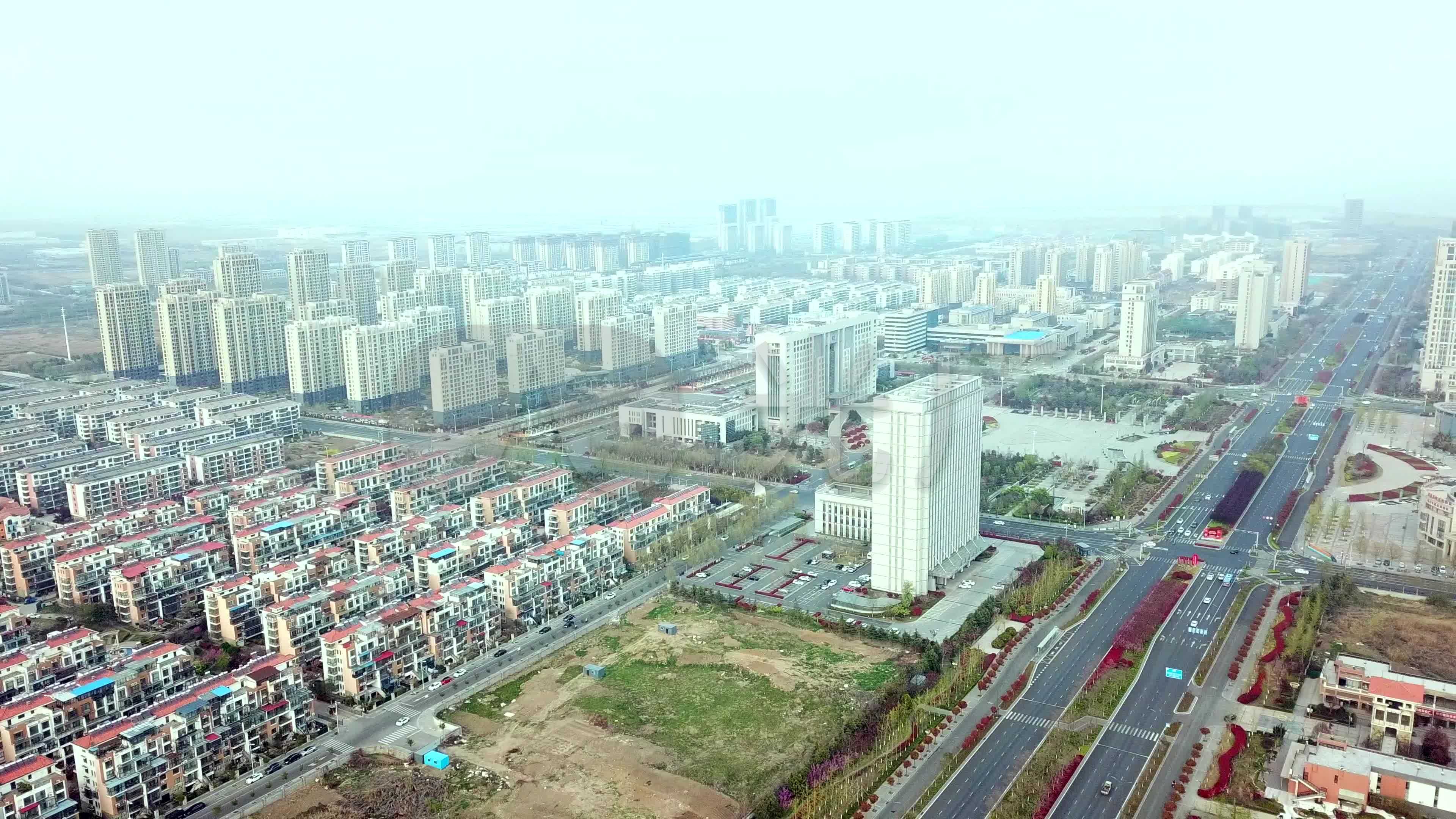 赣榆县城市建筑规划航拍