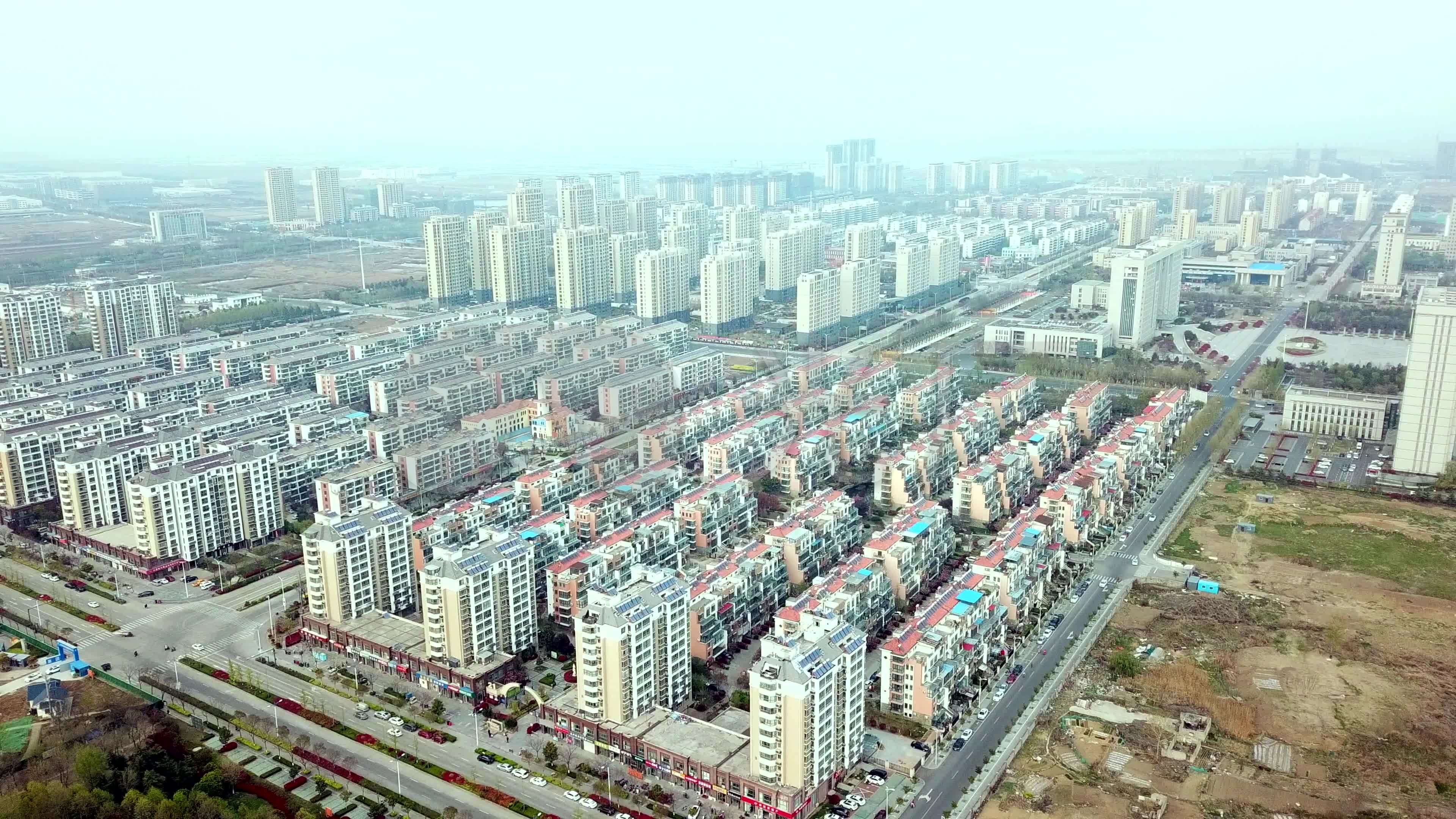 赣榆县城市建筑规划航拍