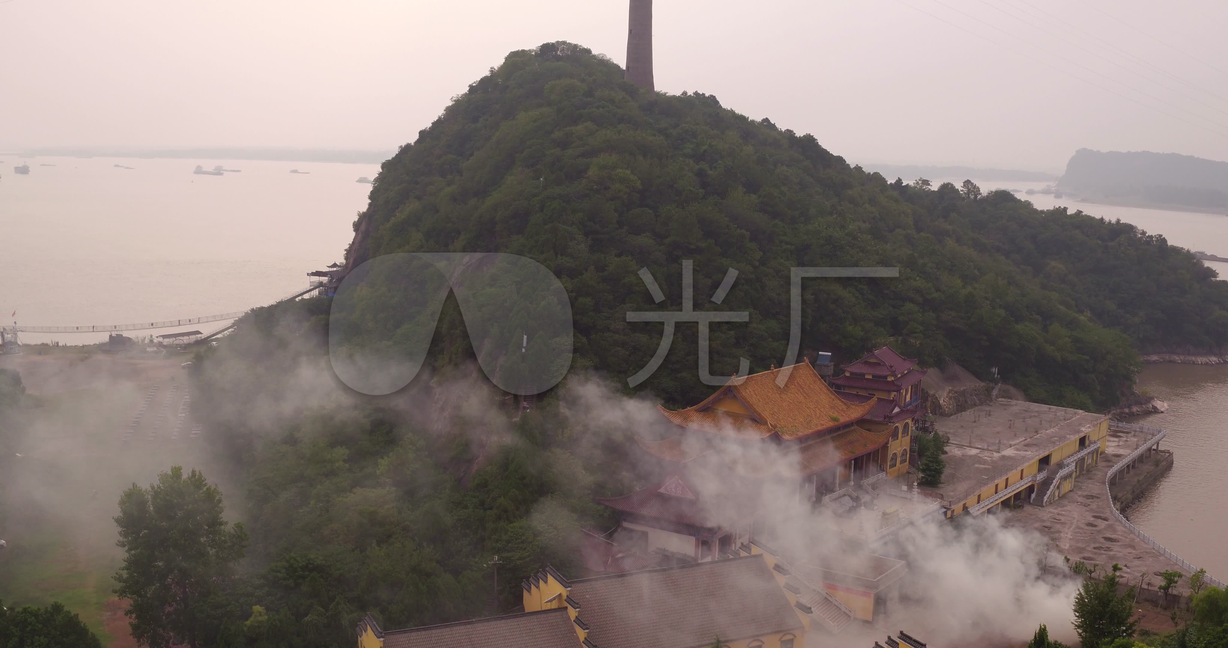 安徽芜湖市东梁山_天门山_铜佛寺_寺庙_4096x2160_(:)