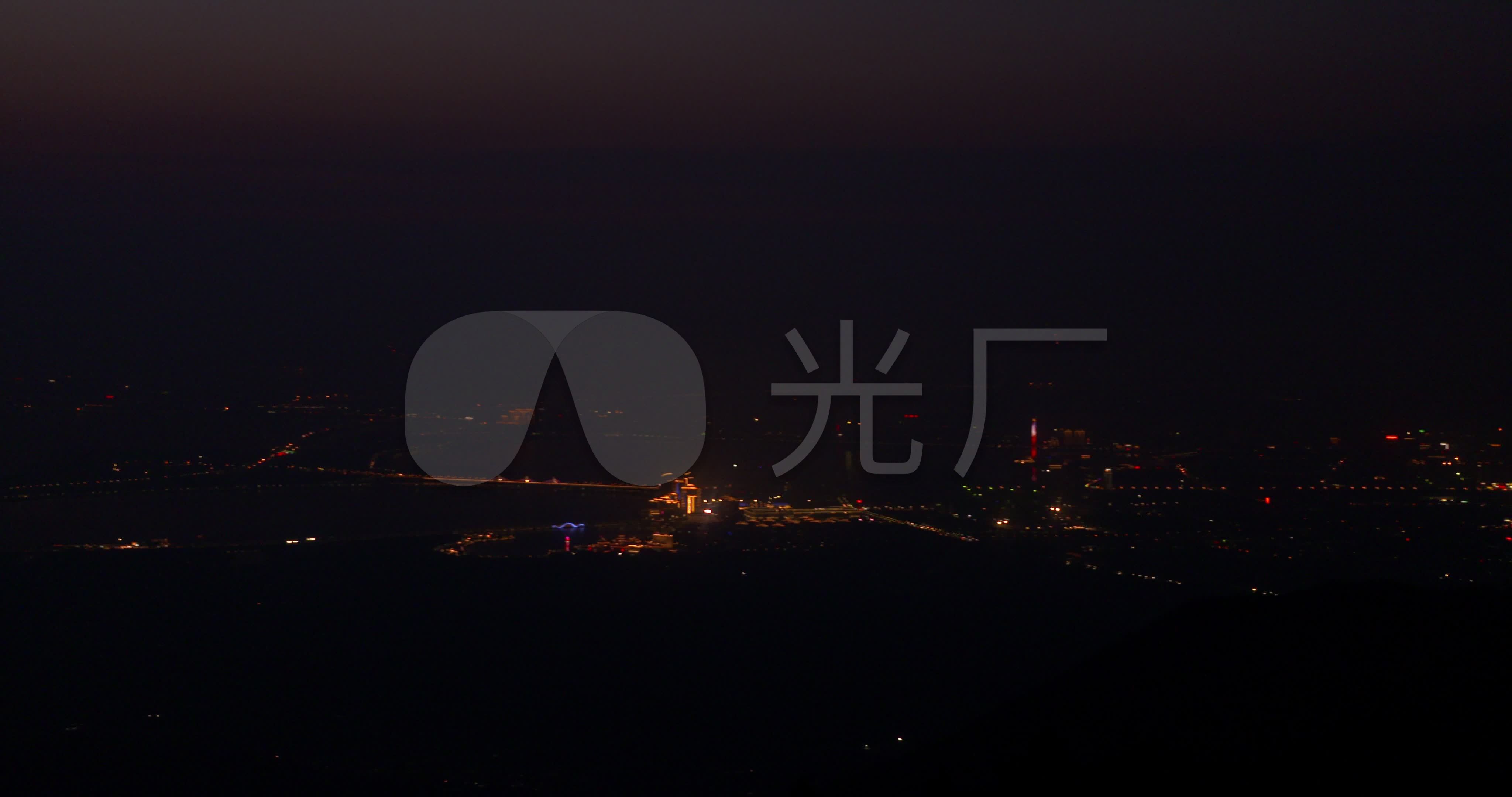 山上实拍城市夜景49_4096x2160_高清视频素材下载(编号:6399483)_实拍