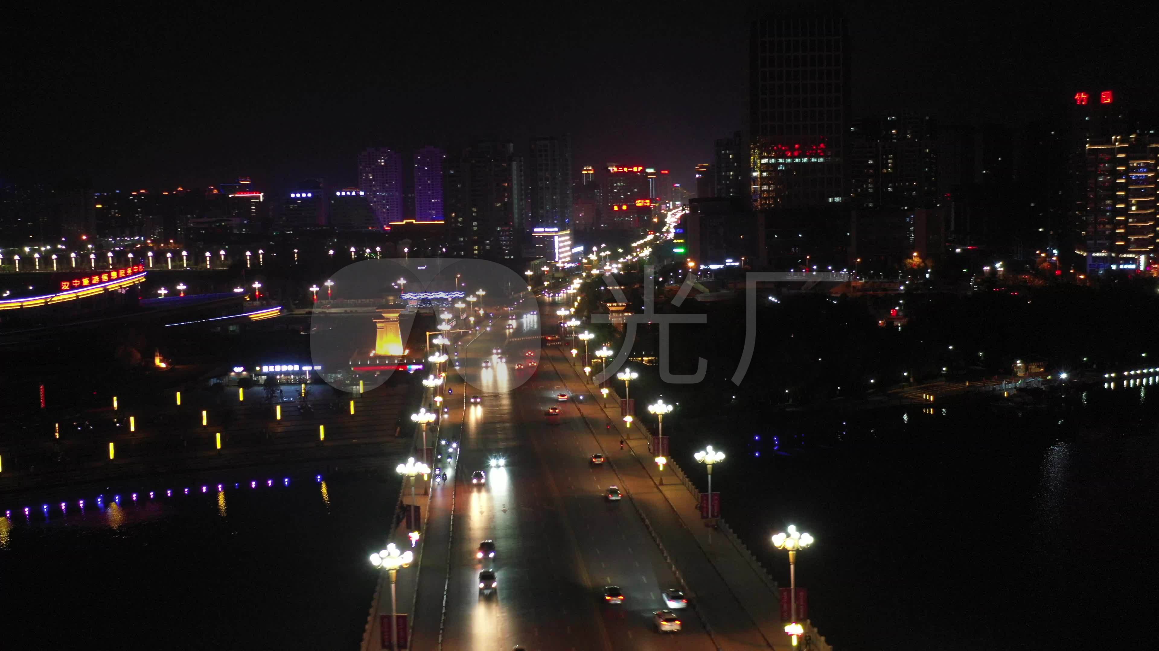 汉中二桥夜景