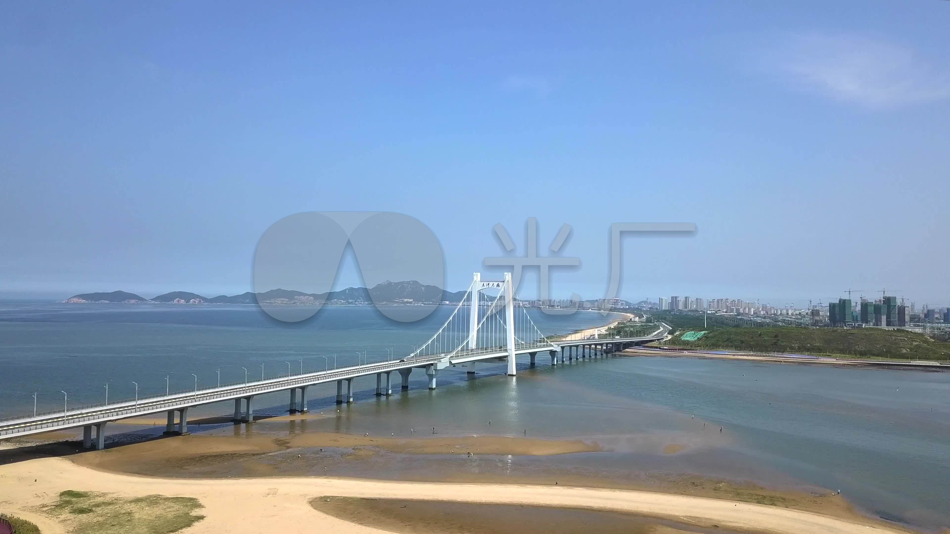 【4k】烟台夹河大桥_3840x2160_高清视频素材下载(编号:6406244)_实拍
