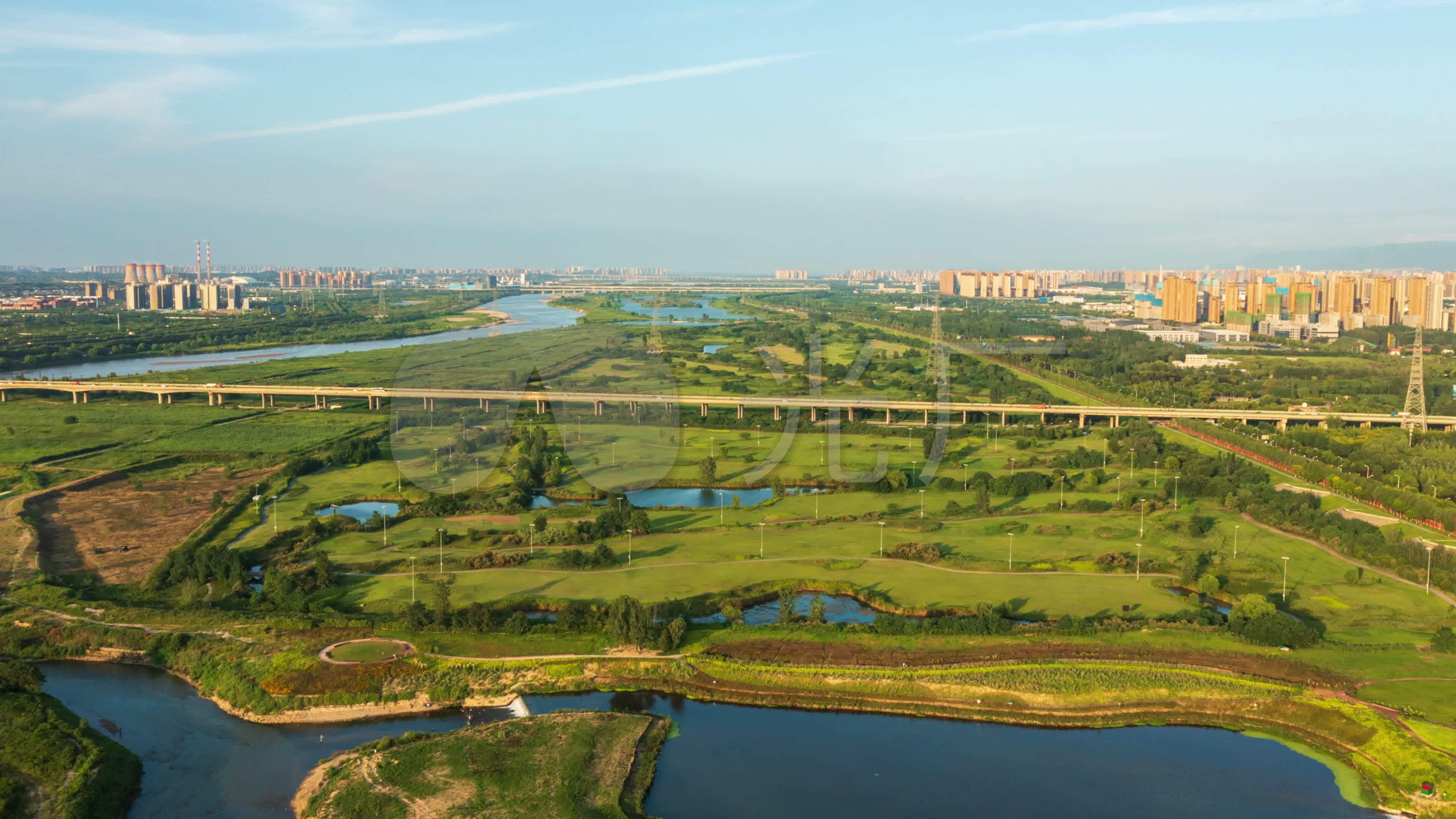 西安渭河湿地公园_3840x2160_高清视频素材下载(编号