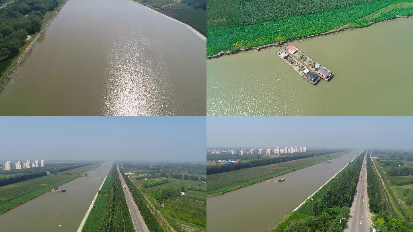航拍京杭大运河(济宁段)