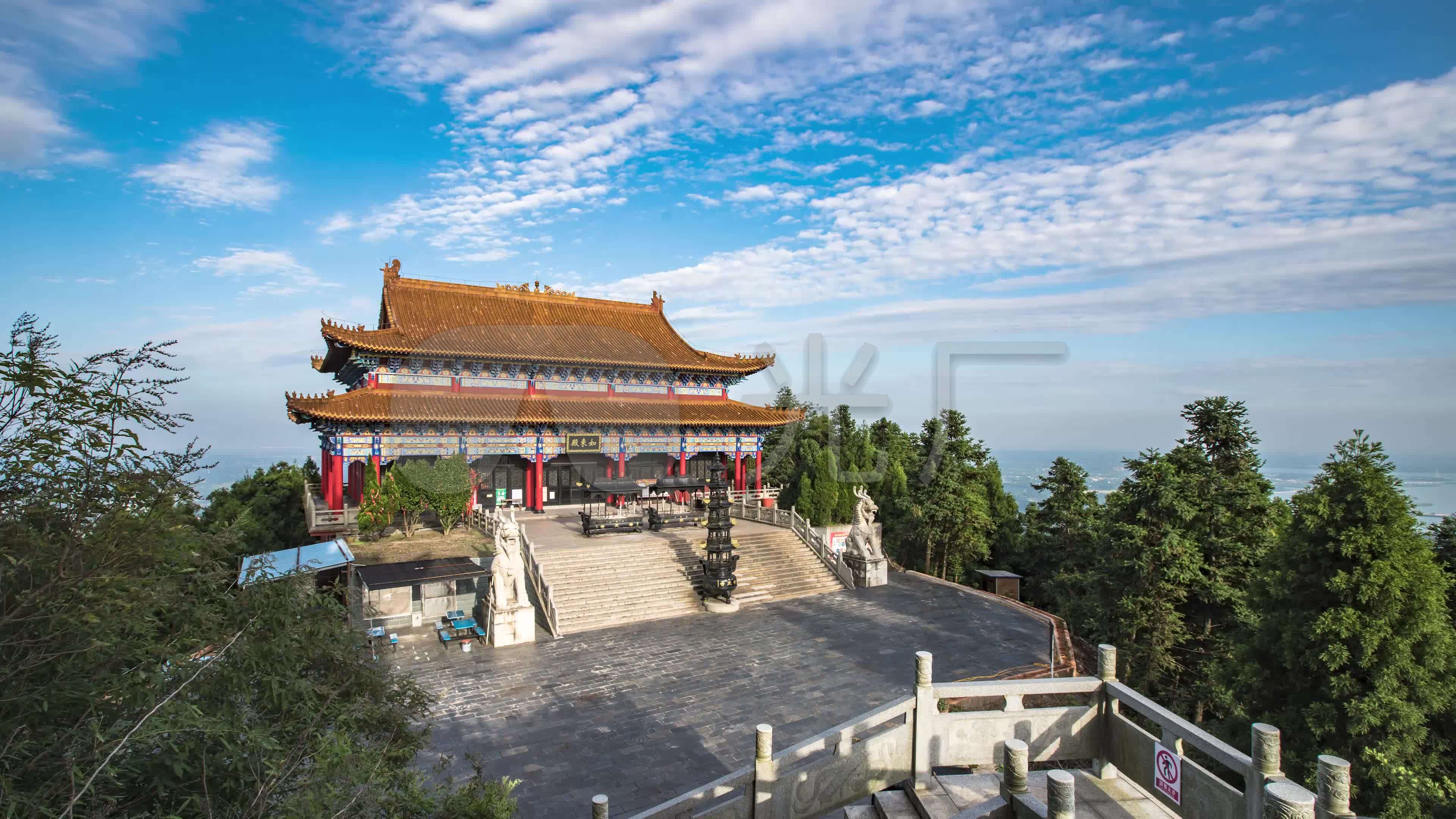 4k常德太阳山太阳神普光寺日夜延时星空