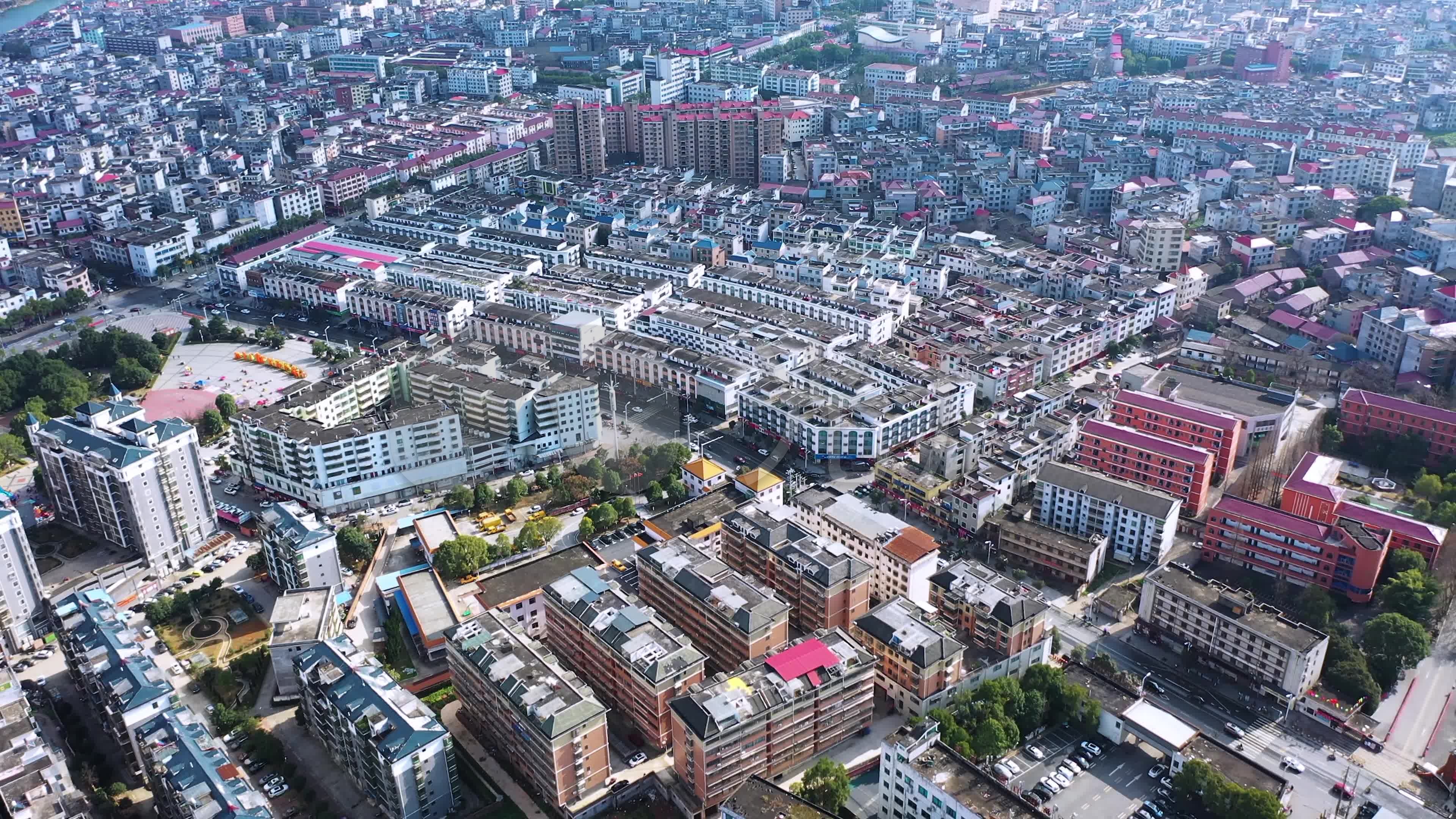 江西吉安永新县城_3840x2160_高清视频素材下载(编号:6415589)_实拍