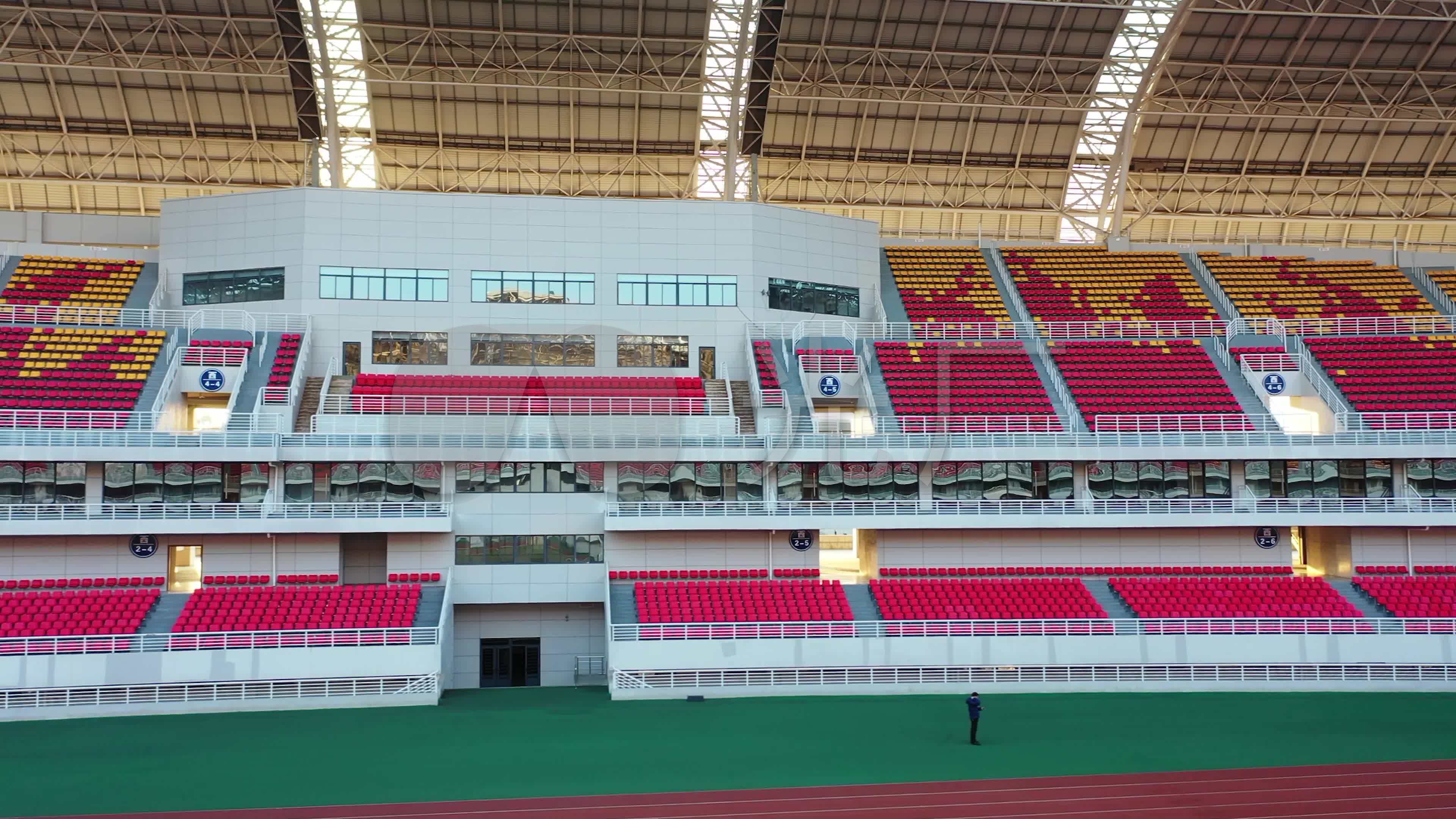 空荡的体育馆观众席_3840x2160_高清视频素材下载(编号:6418042)_实拍