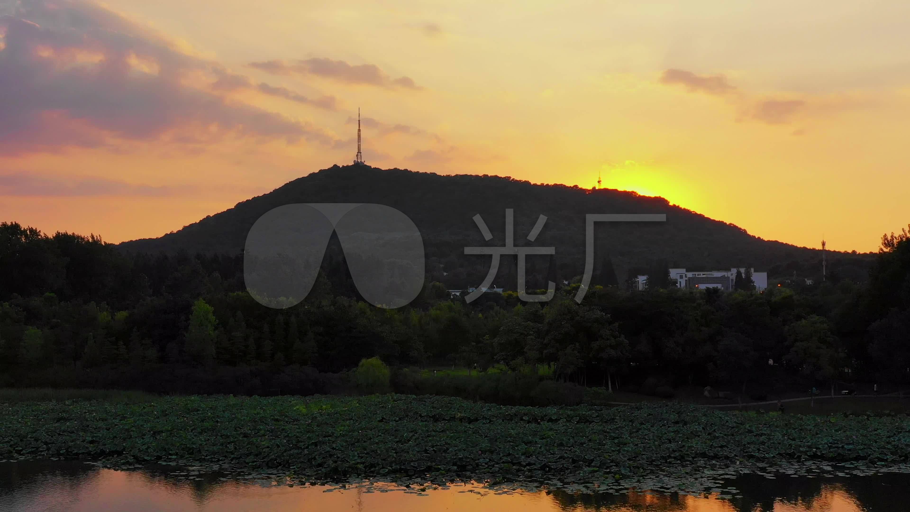 合肥大蜀山日落