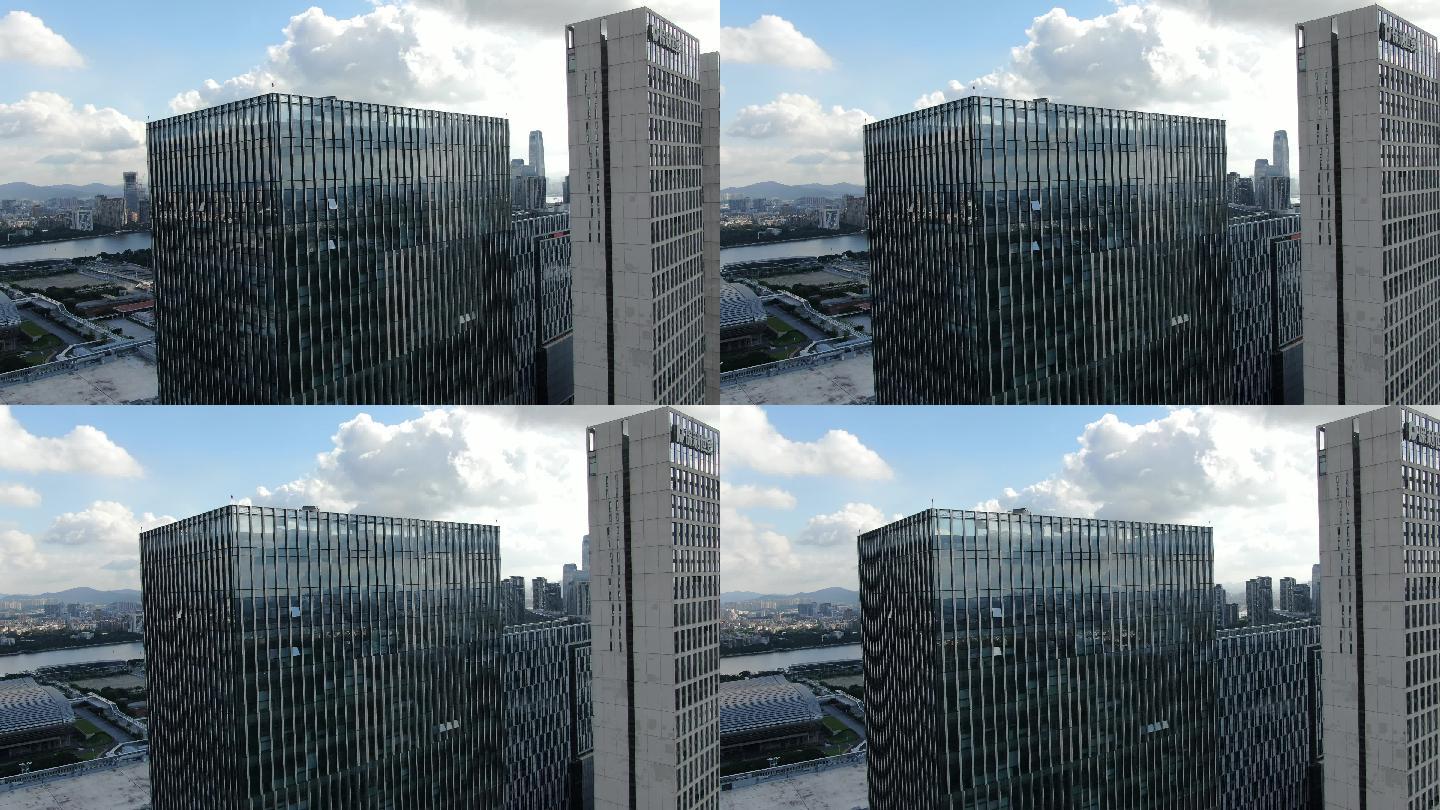 省广集团大楼gimc航拍4k