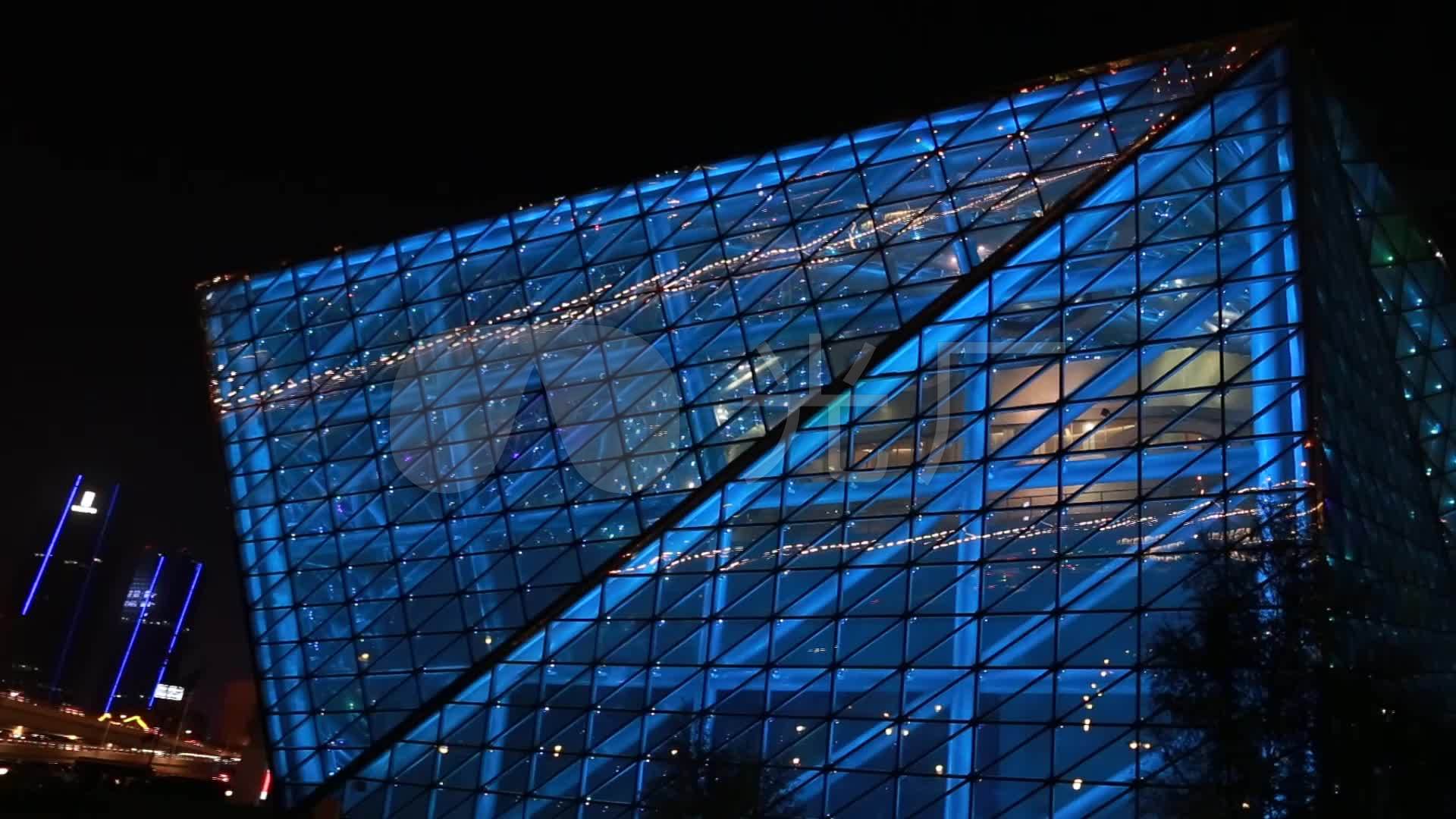 城市夜景_流光溢彩_盛京大剧院_1920x1080_高清视频