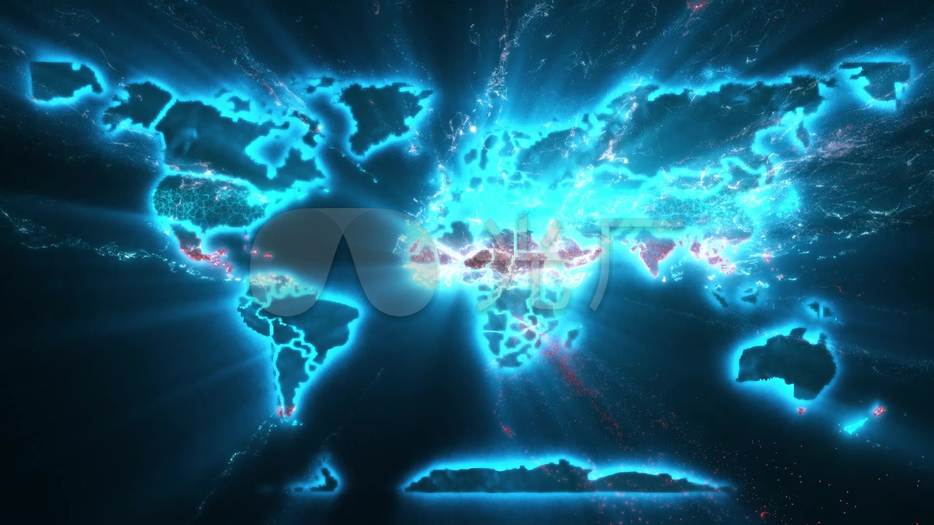科幻扫描地球地图