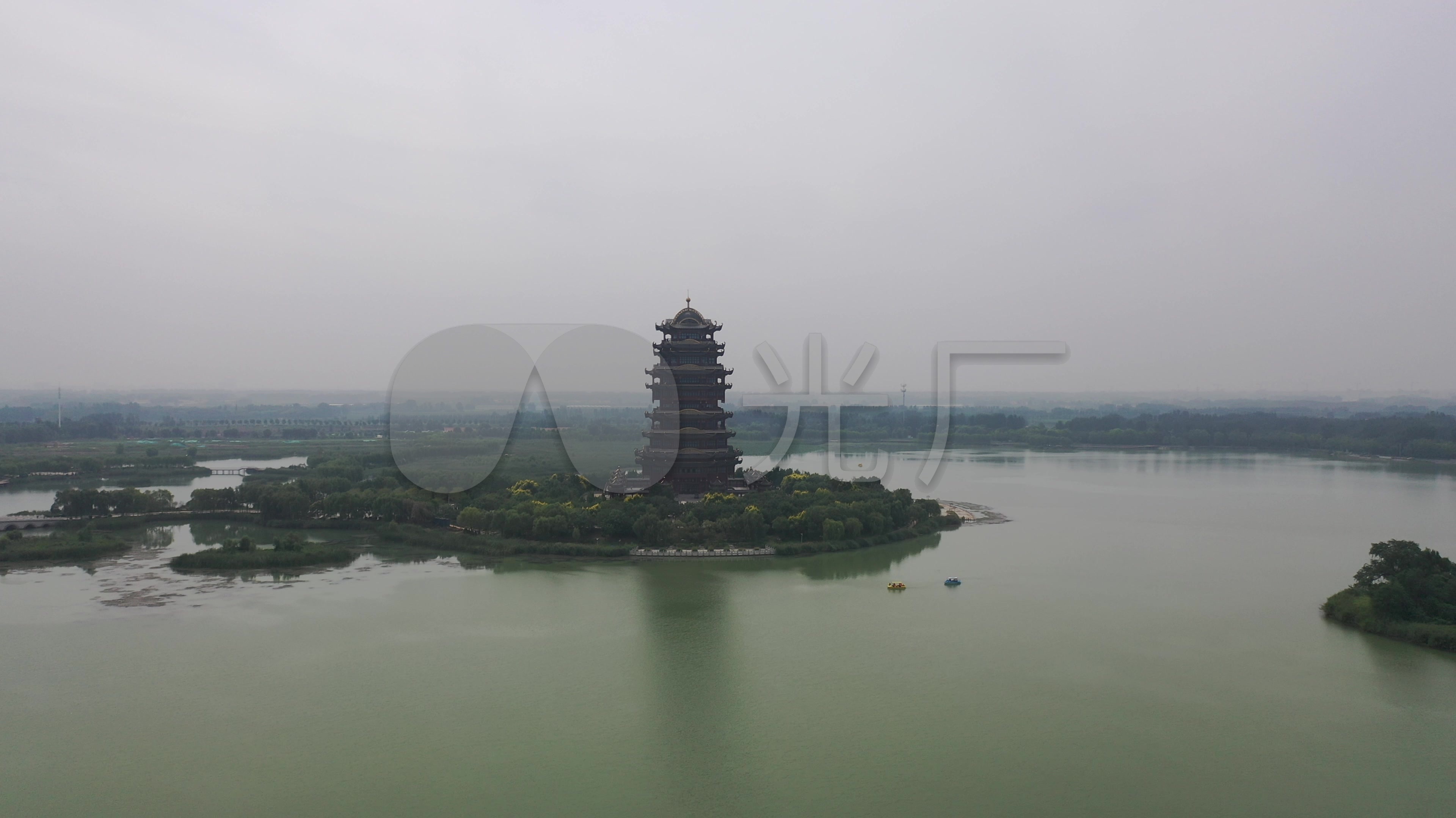 滨州蒲湖公园_3840x2160_高清视频素材下载(编号:)