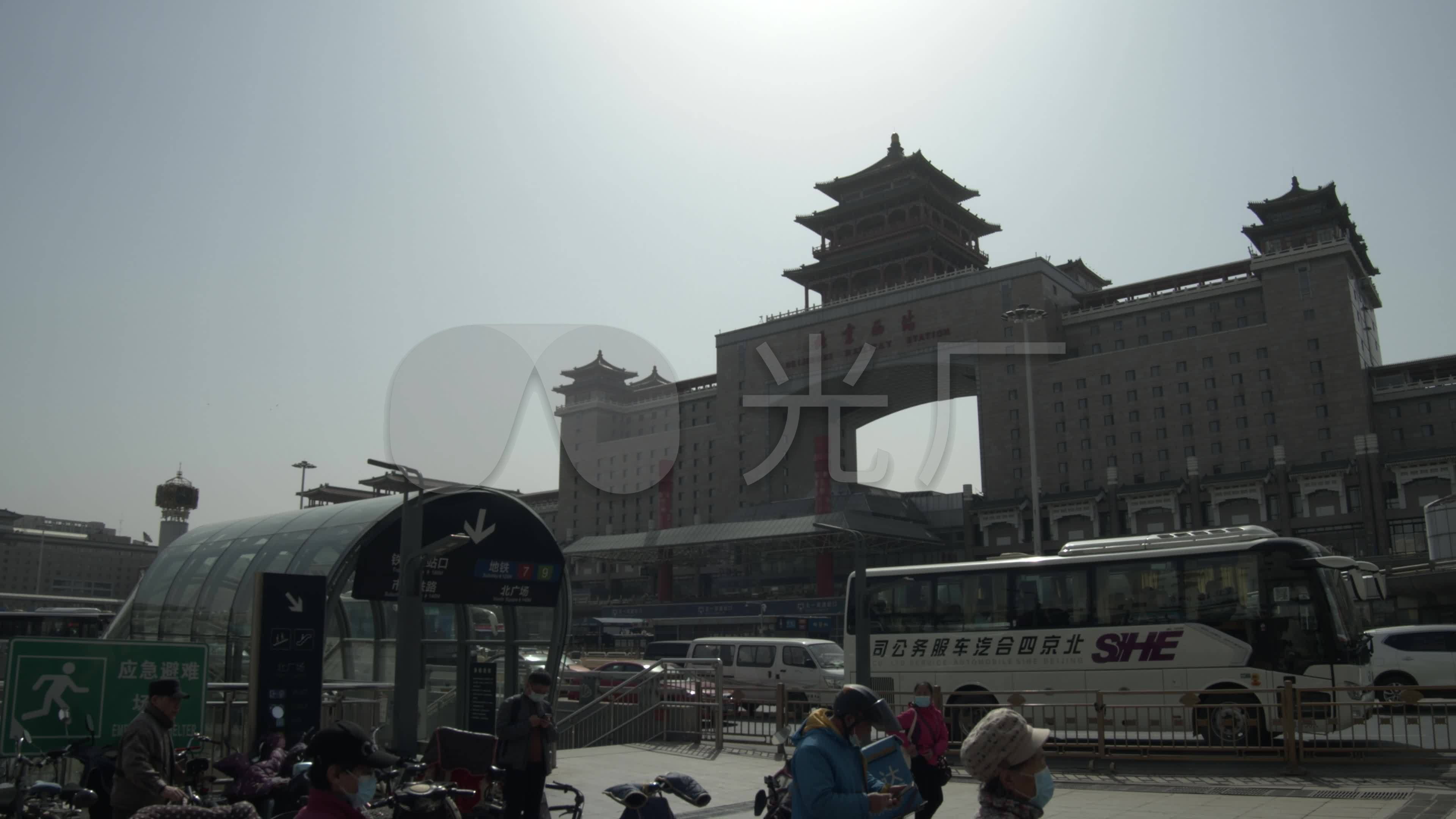 北京西站__春运_延时_4k_3840x2160_高清视频素材下载