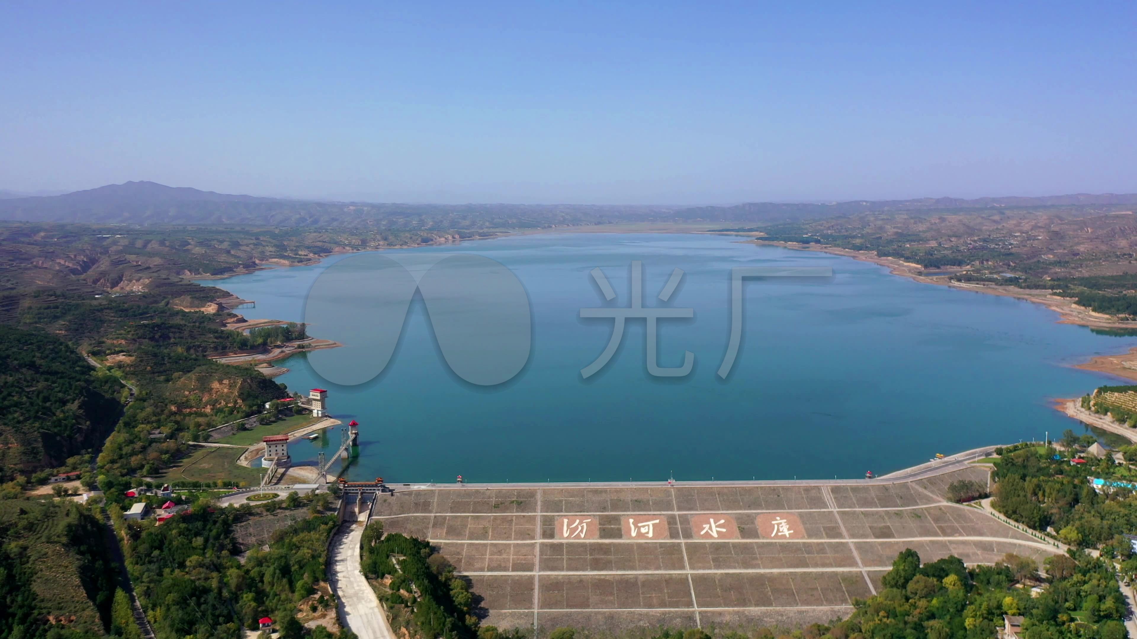 航拍山西太原娄烦汾河水库