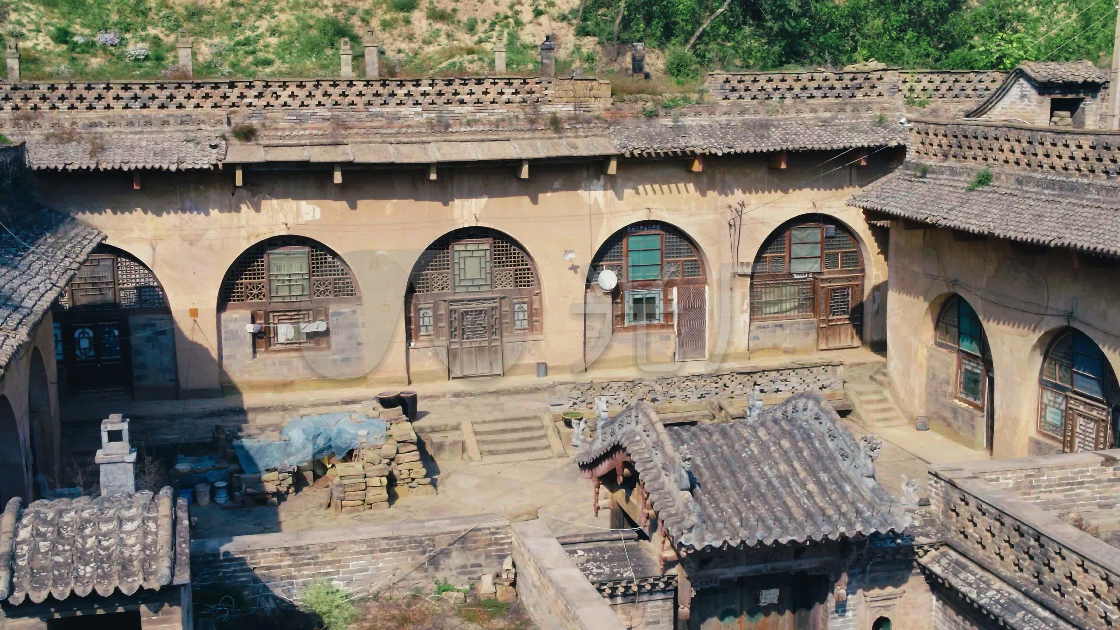 榆林杨家沟_马氏庄园_革命旧址_3840x2160_高清视频