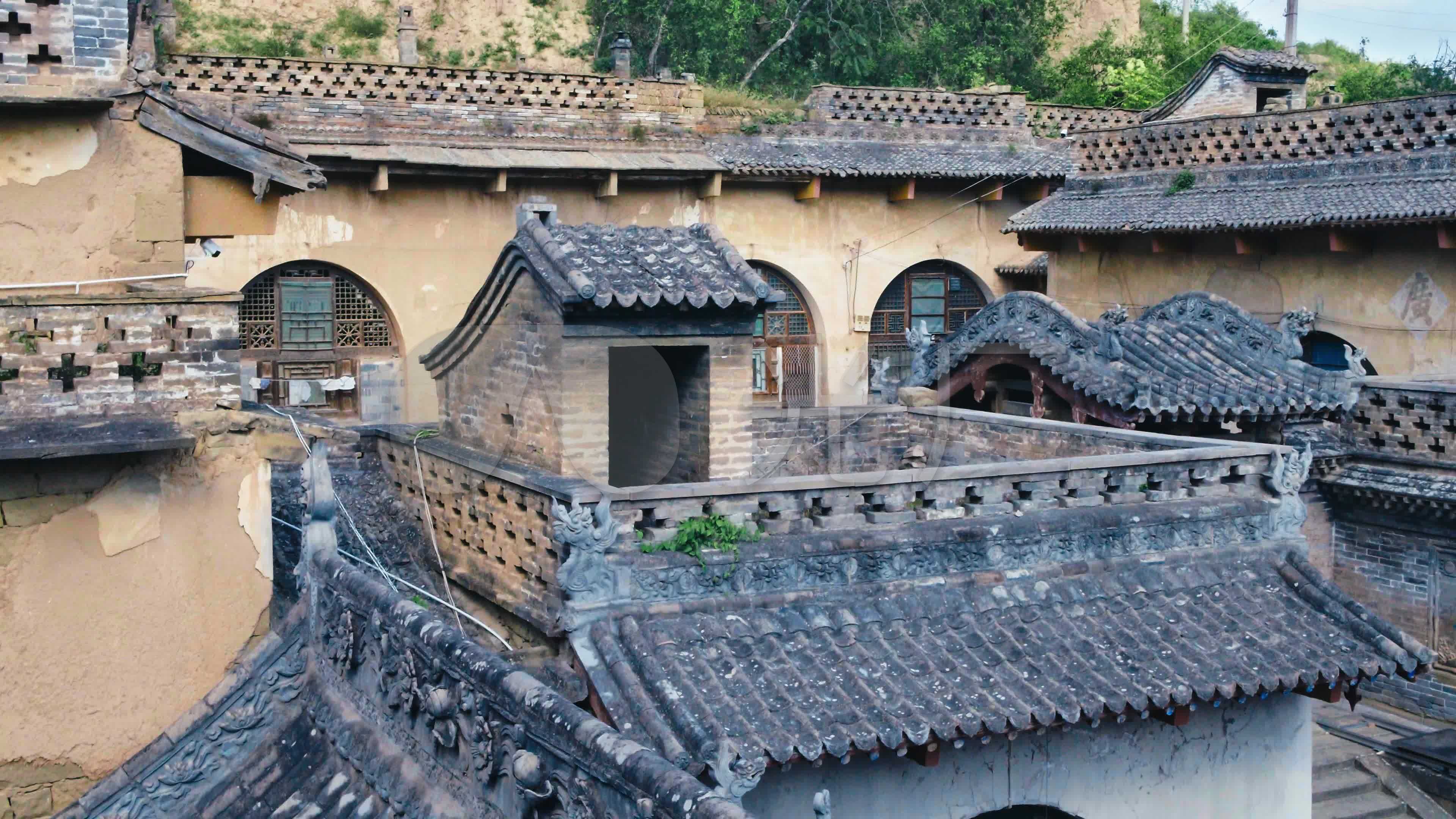 榆林杨家沟_马氏庄园_革命旧址_3840x2160_高清视频