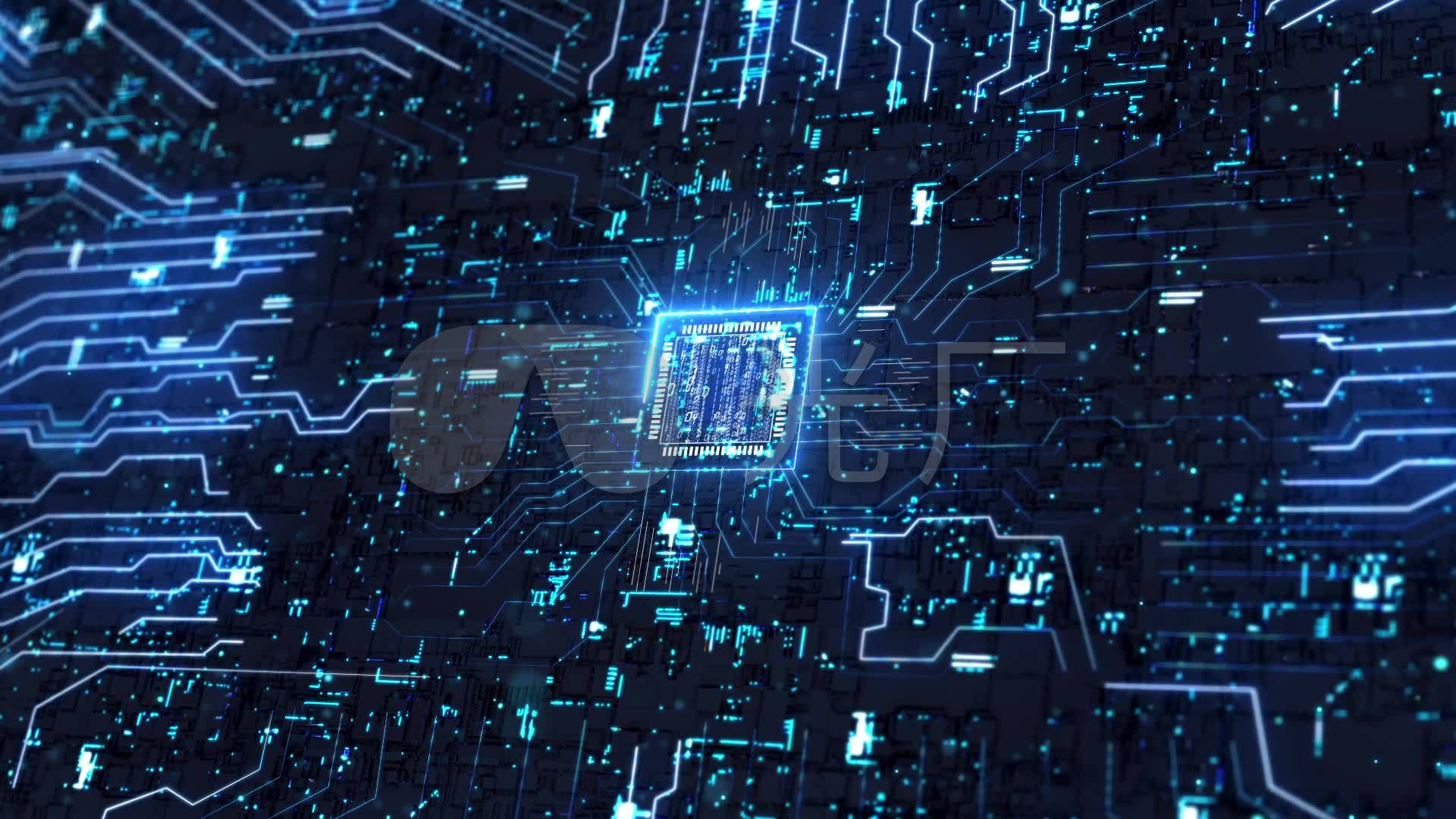【原创】人工智能大数据计算机电子芯片_1920x1080_高清视频素材下载