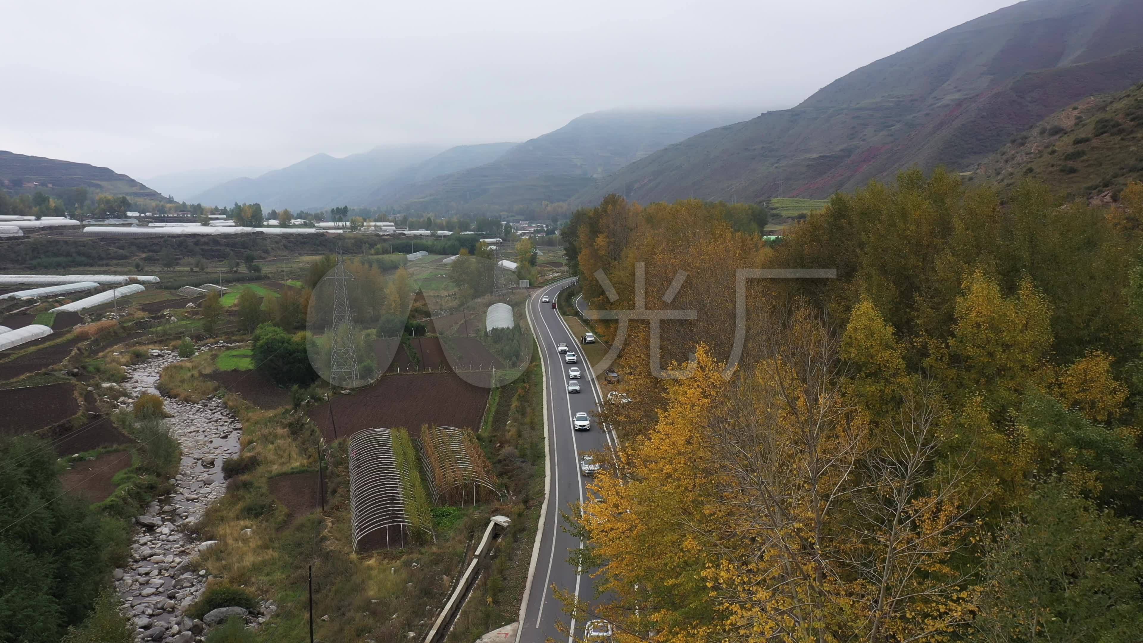 自然风景_扎碾公路_岗青公路_自驾游_3840x2160_高清视频素材下载