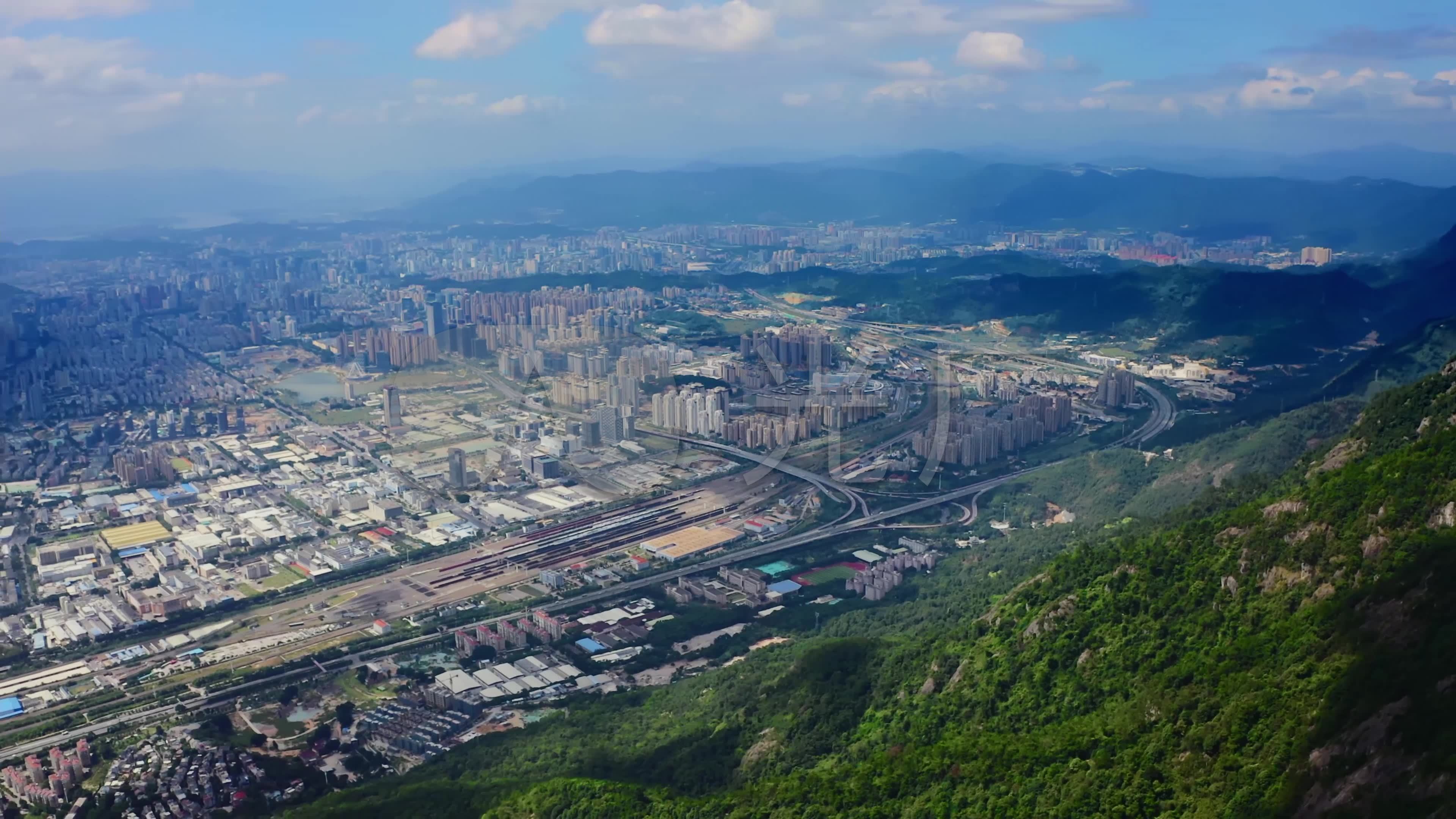 福州全景航拍延时_3840x2160_高清视频素材下载(编号