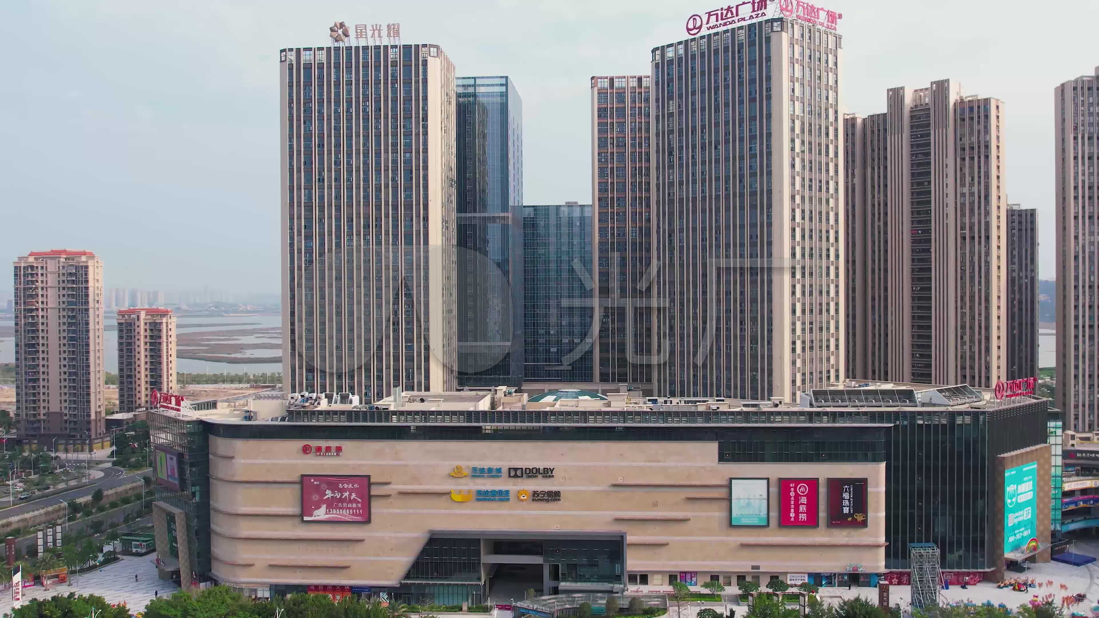 泉州城东万达广场航拍4k