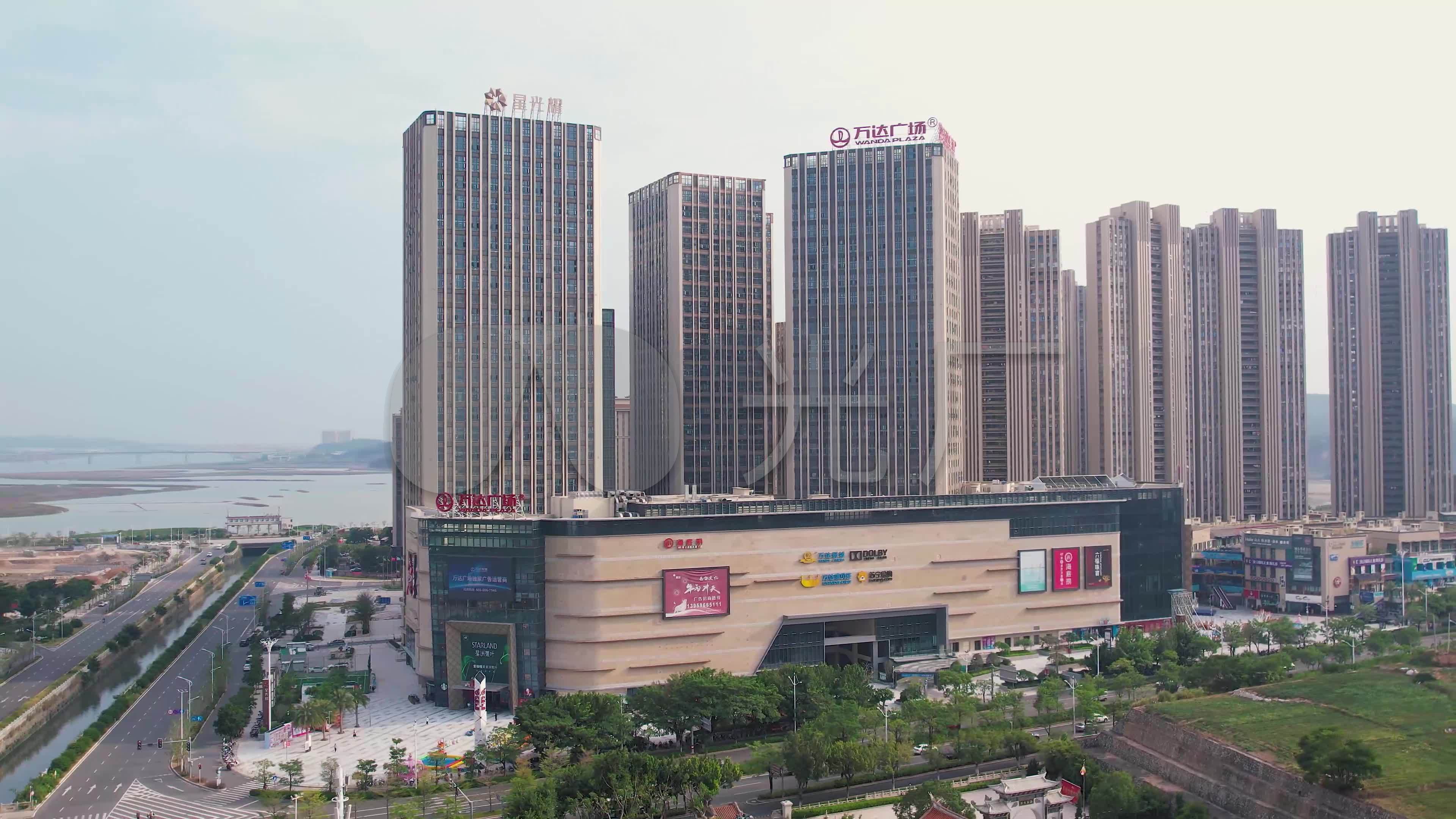泉州城东万达广场航拍4k