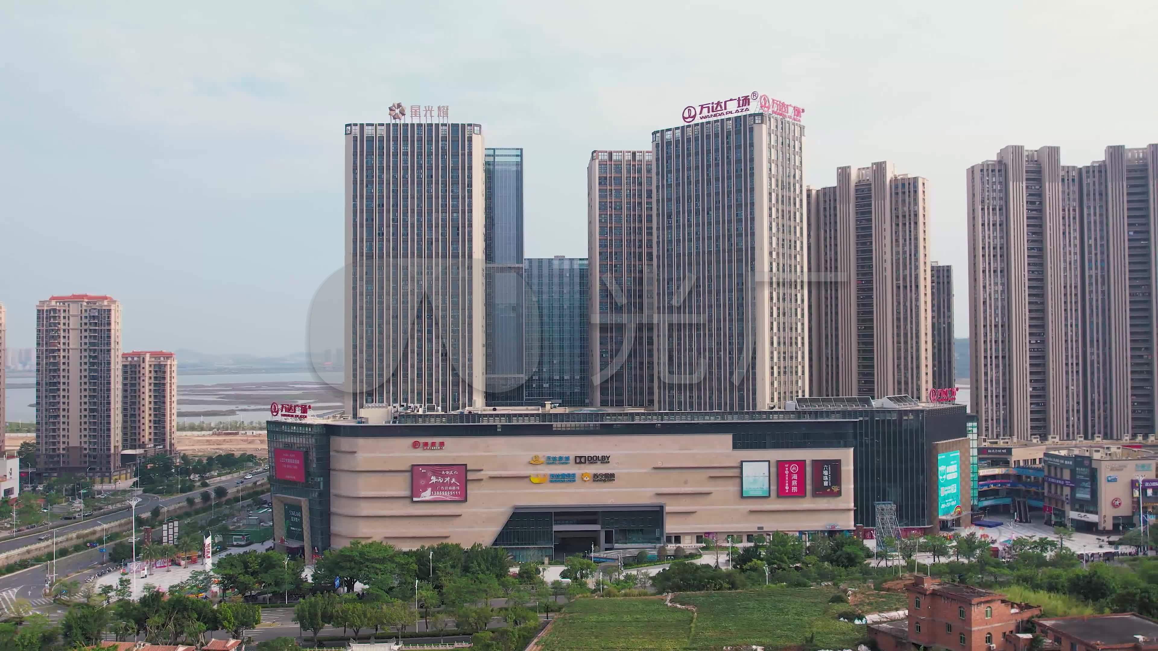 泉州城东万达广场航拍4k