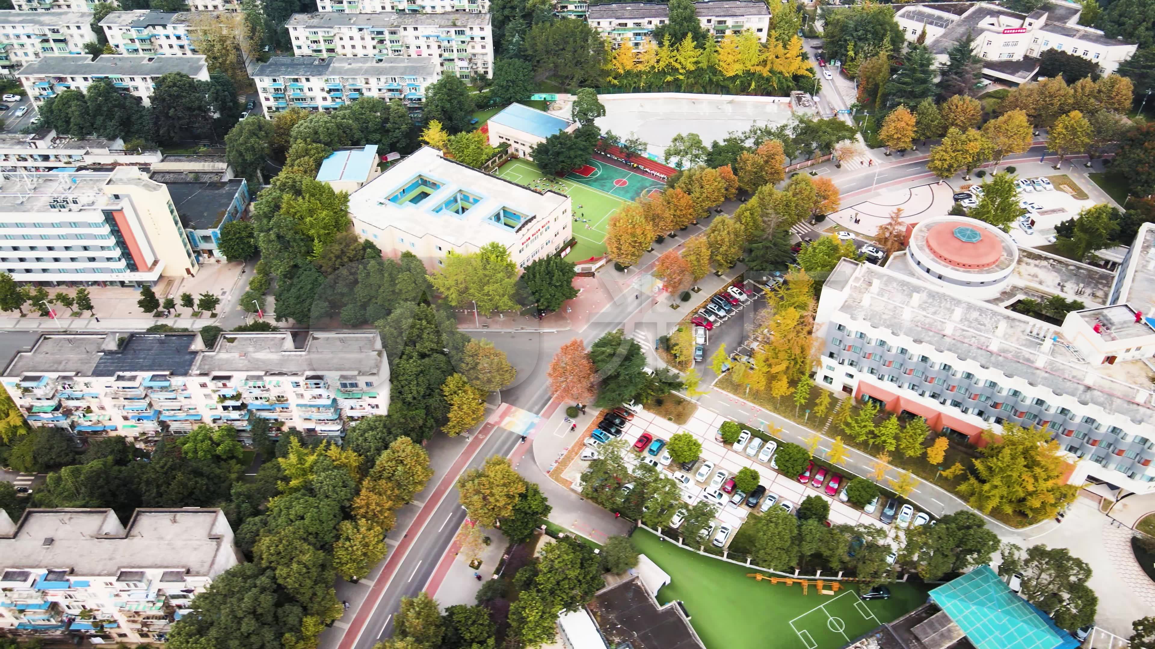 西南交大航拍_4k_3840x2160_高清视频素材下载(编号:)