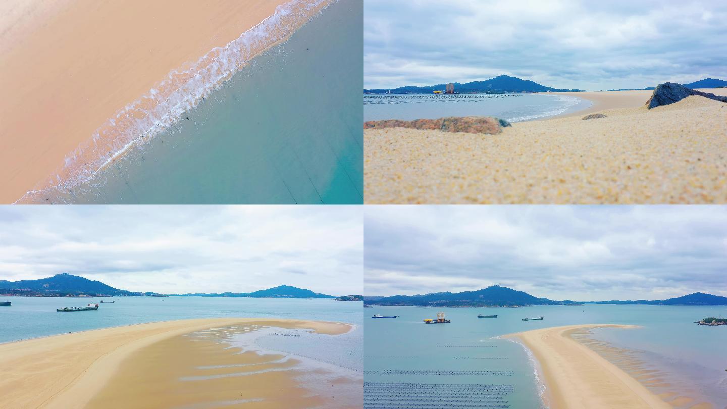 航拍平潭岛象鼻湾4k
