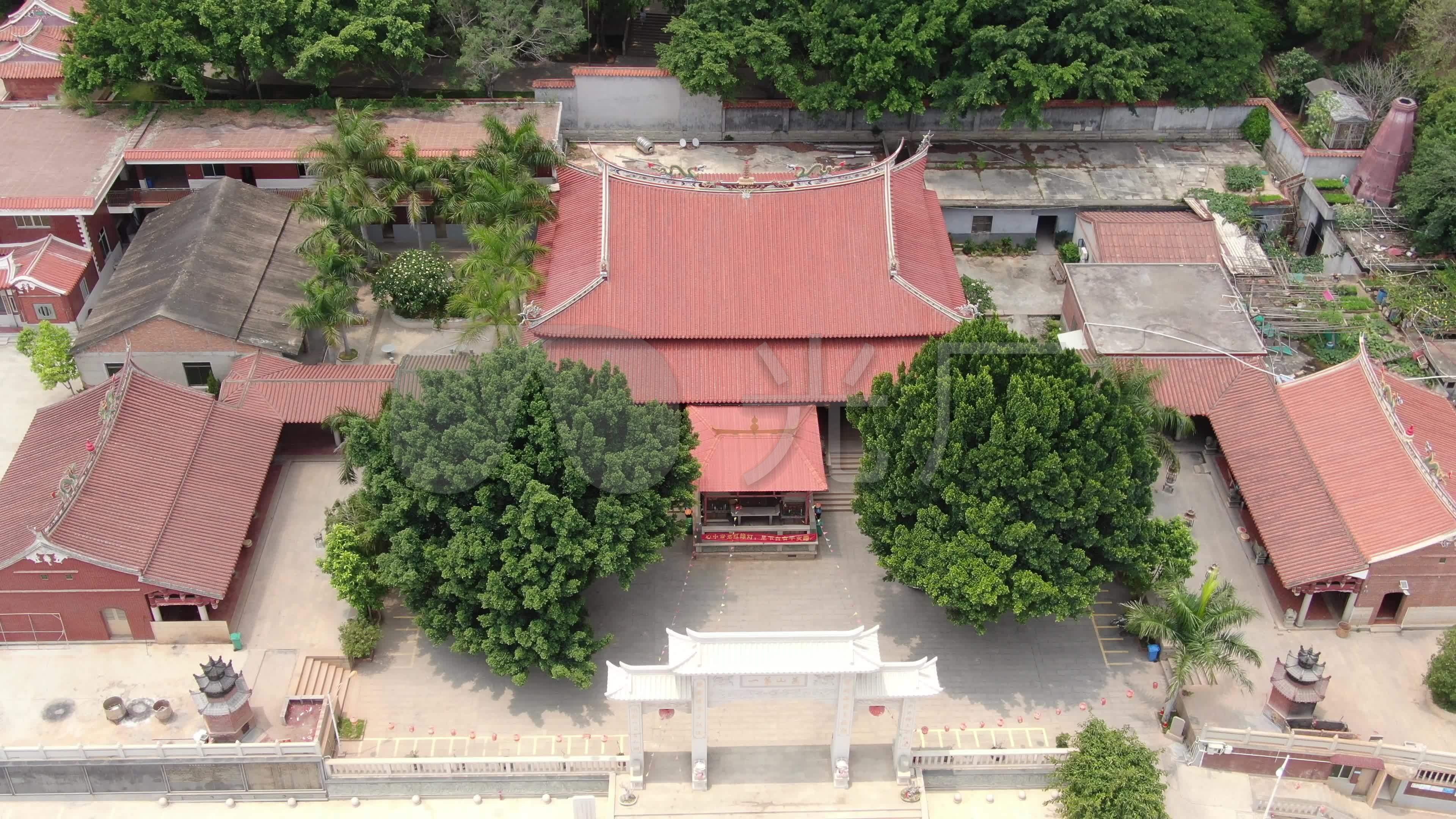 航拍泉州东岳行宫东岳庙