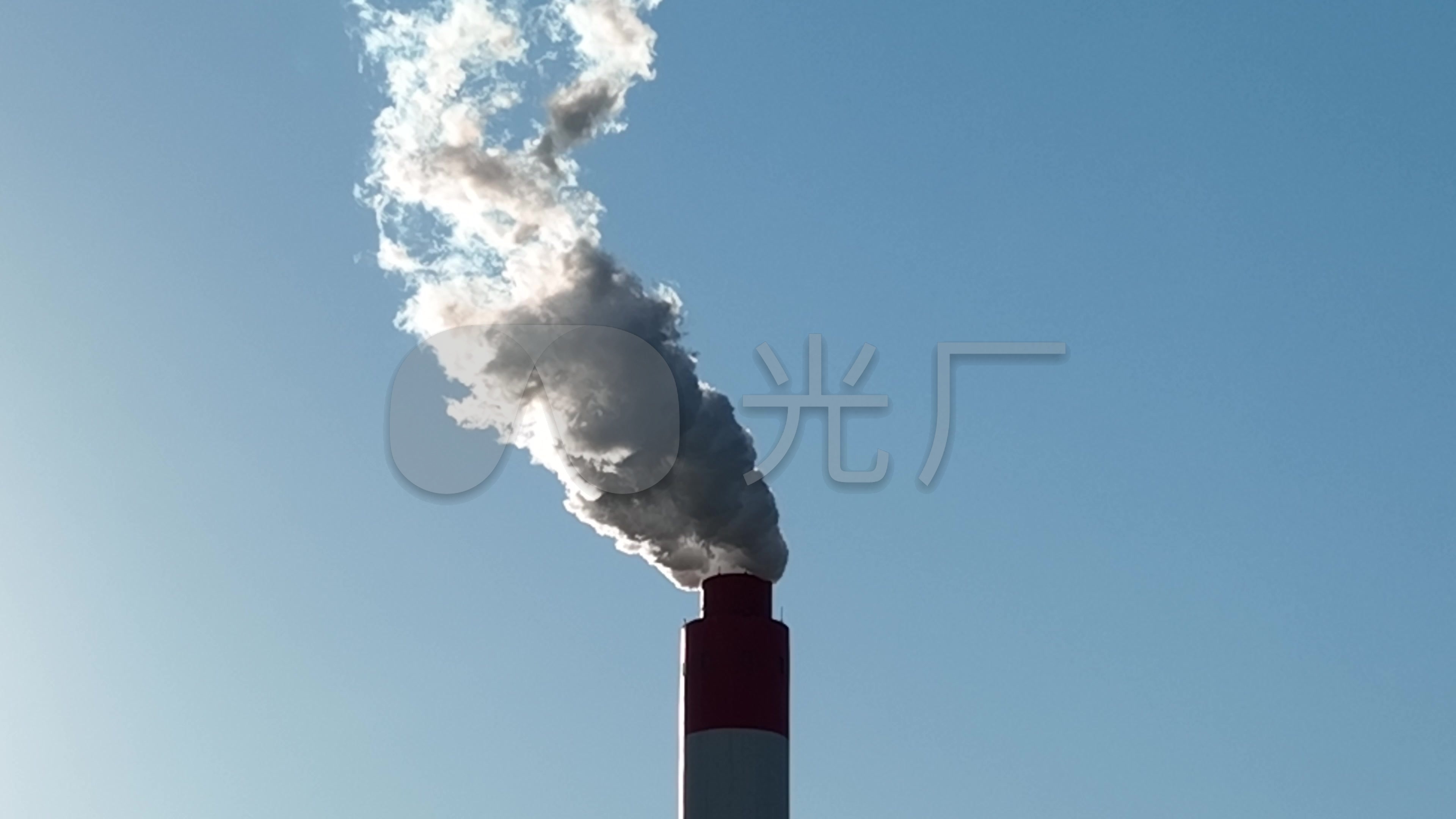 视频素材 实拍视频 工业农业 空气污染环境保护烟囱冒烟来自视频原始