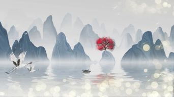 《南浦·旅怀》古诗配乐视频_1920x1080_高清视频素材下载(编号