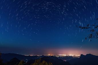 大宜昌(星空4k)视频素材