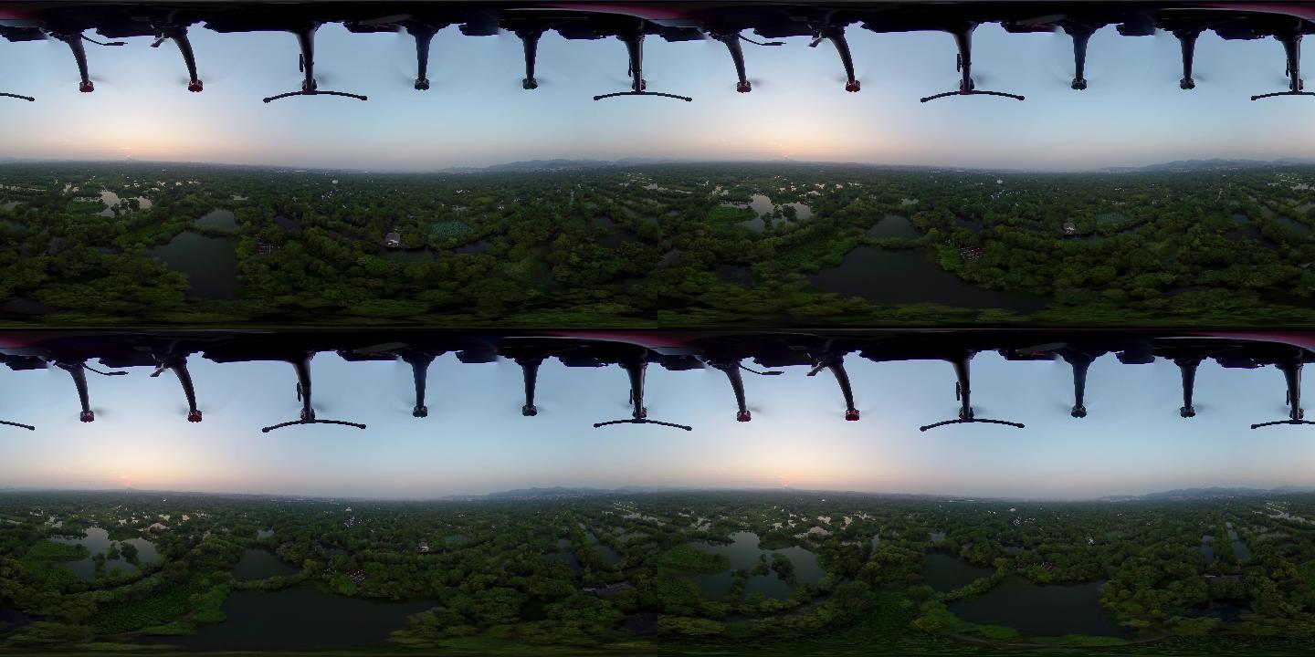 西溪湿地 8k航拍全景vr360度环幕