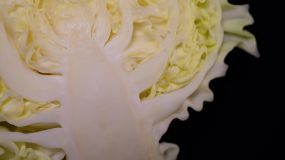 嘎达白圆白菜包菜蔬菜视频素材