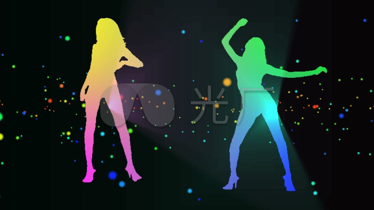 DS跳舞女剪影舞动 - 舞蹈性感视频素材 - www