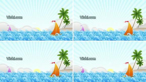 海上帆船