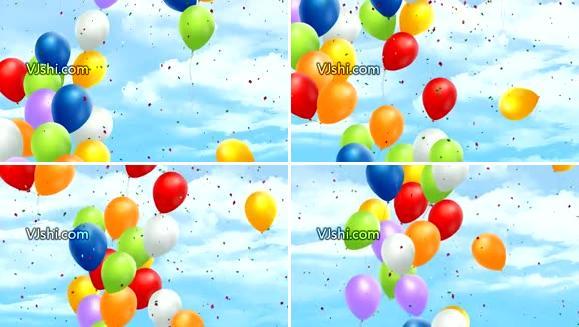 气球升空