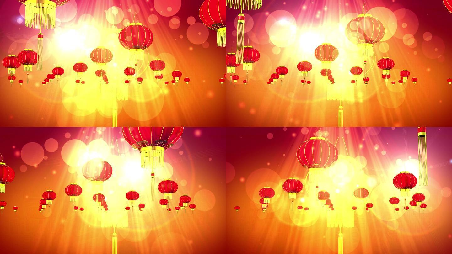 2014绚丽的灯笼led全高清背景板