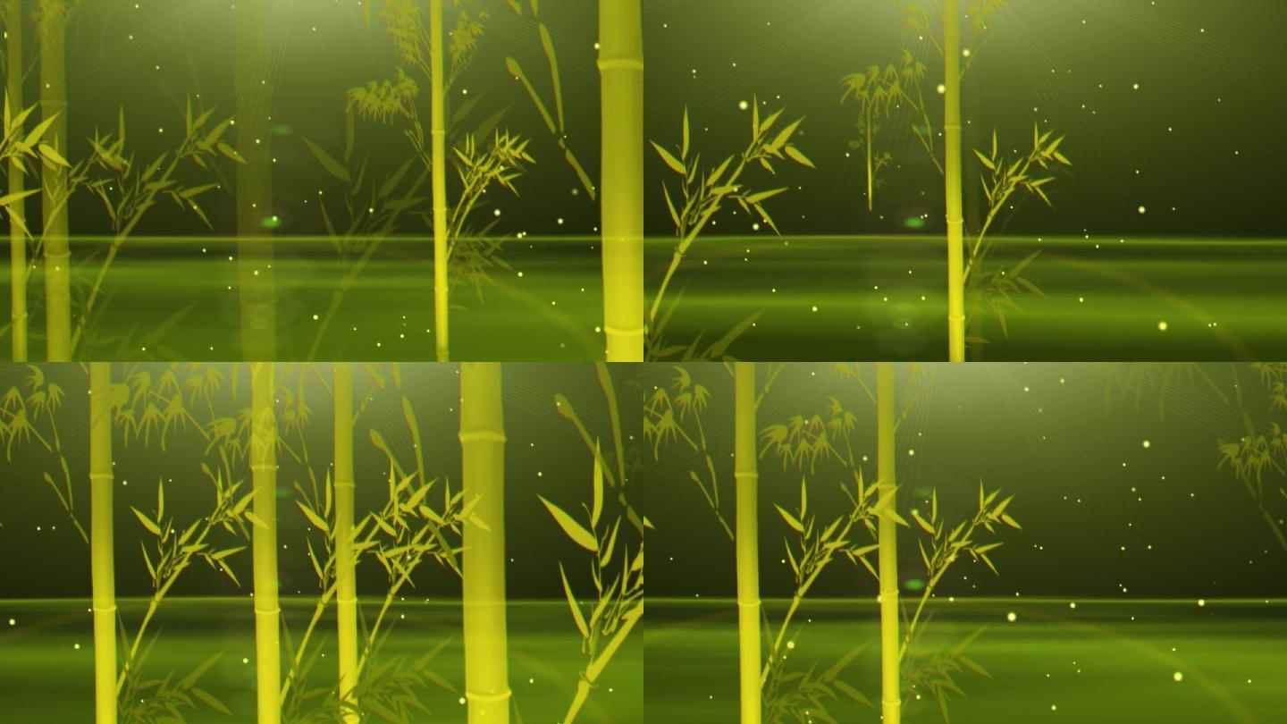梦幻 竹子 粒子