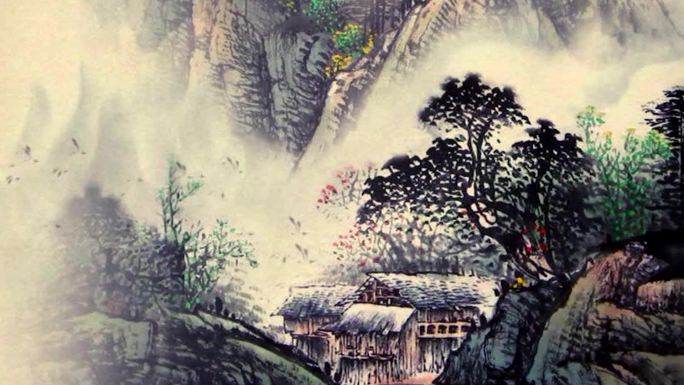 中国风水墨画山水国画