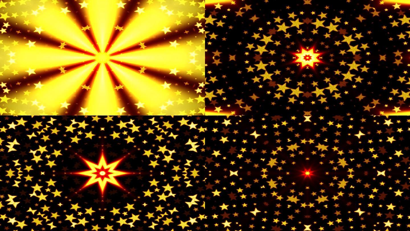 五角星 动感 节奏 粒子
