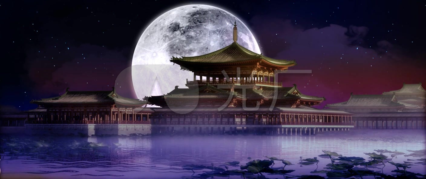 贵妃醉酒 荷塘月色 - 中国风背景视频素材 - www.vjshi.
