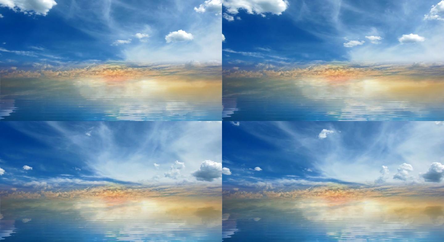 高清 漂亮 海边 天空 海