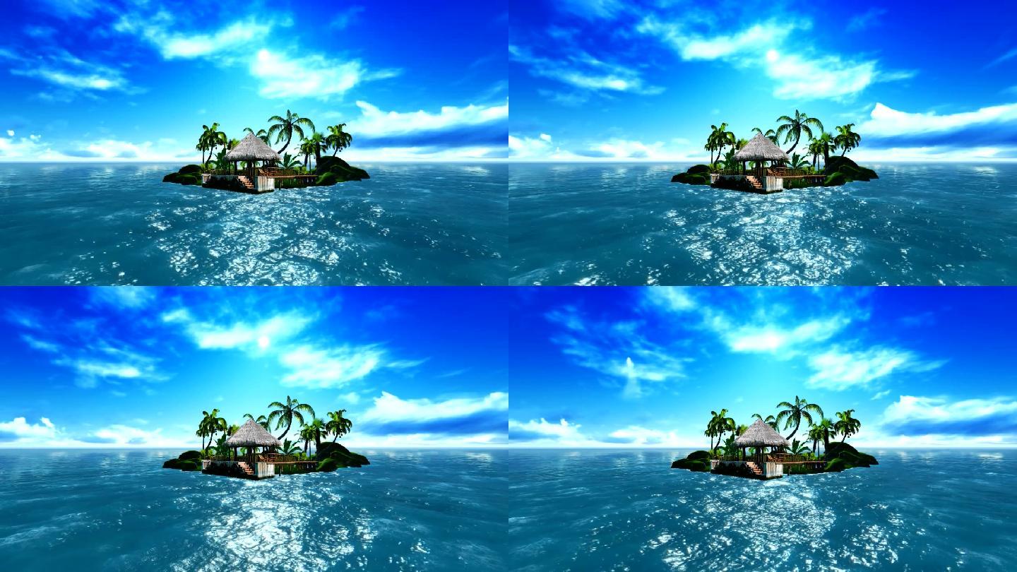 海中小岛