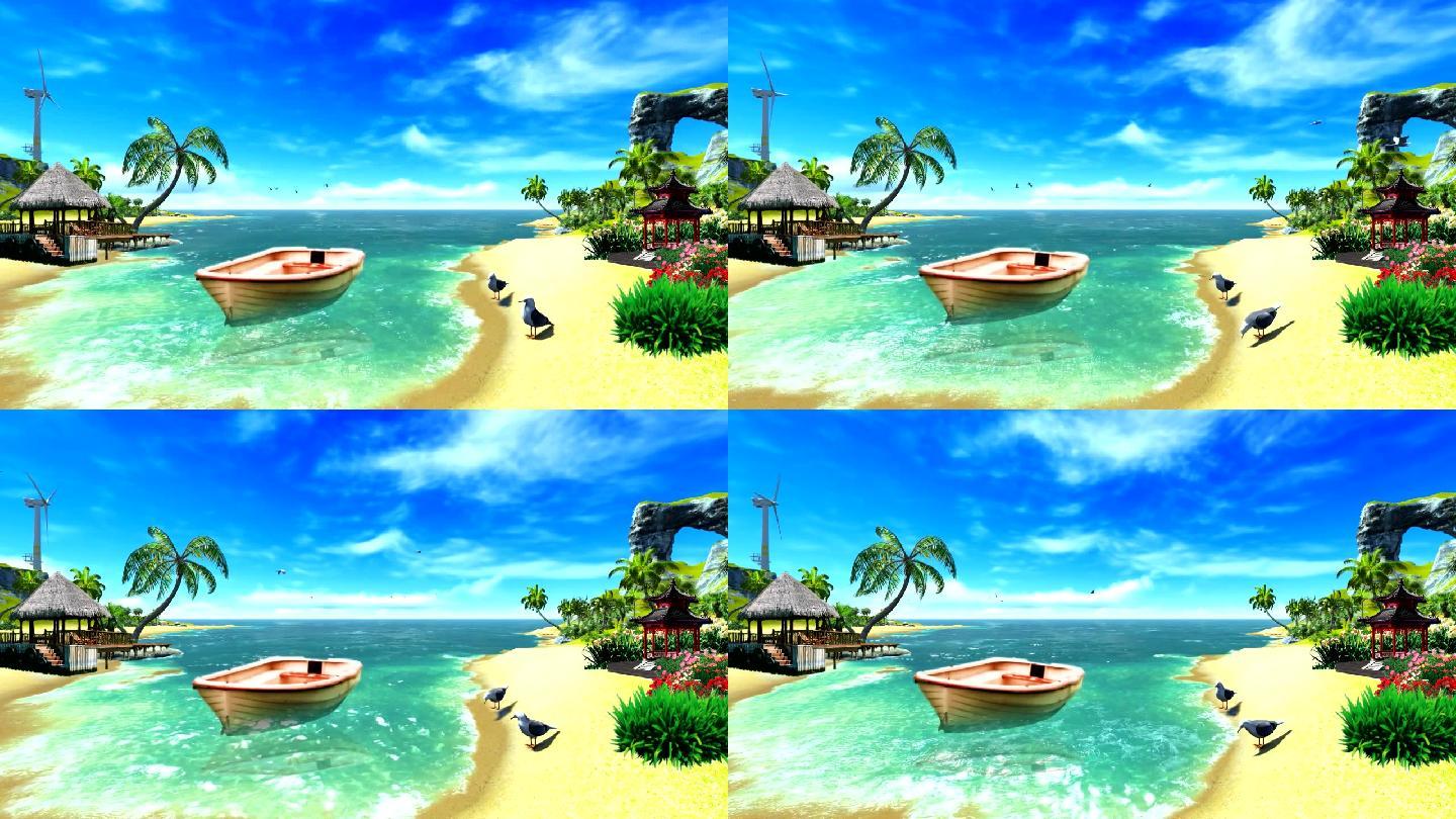 超美海滨风景视频