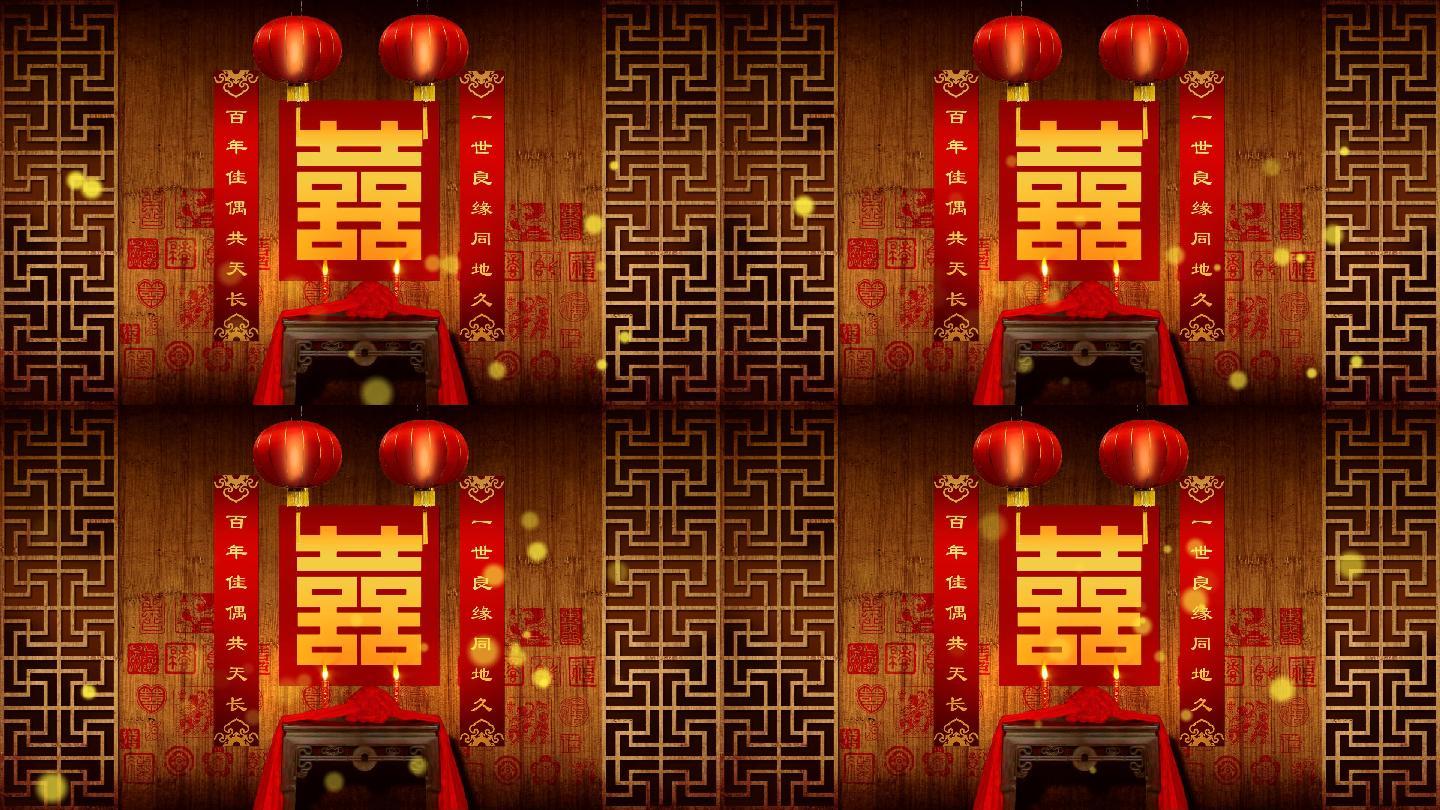 高清动态精致传统婚礼背景