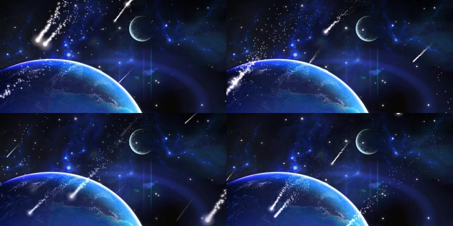 蓝色 流星 星球