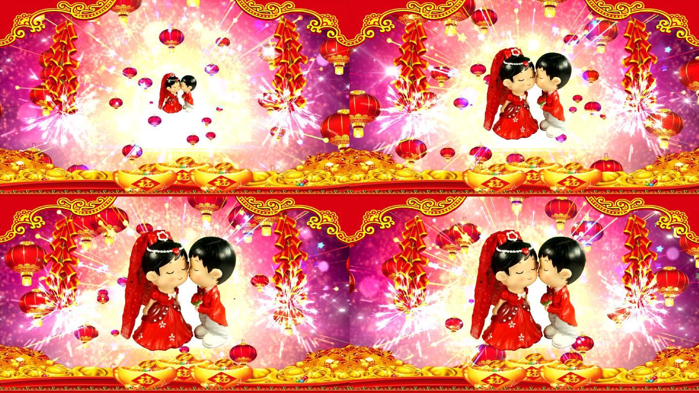 婚庆片头新郎新娘非常漂亮的婚庆视频