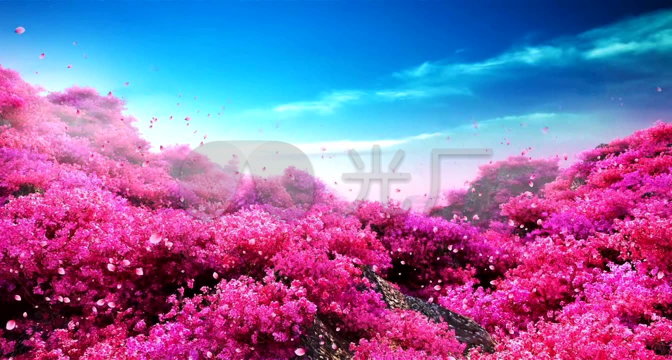 素材 舞台 场景 唯美桃花林来自原始文件或预览原始